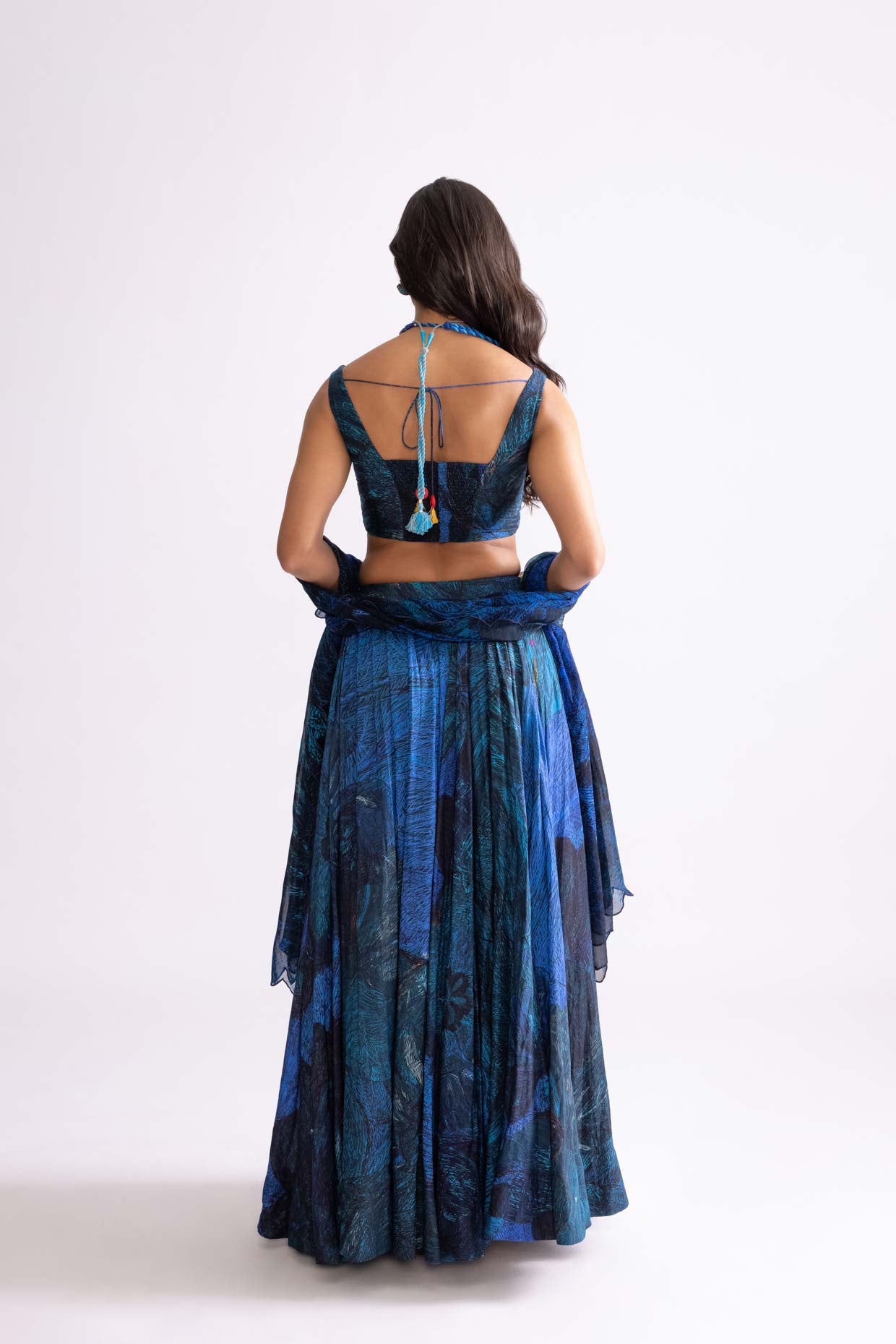 RILEY BLOUSE , MAGNOLIA LEHENGA & SCALLOP DUPATTA