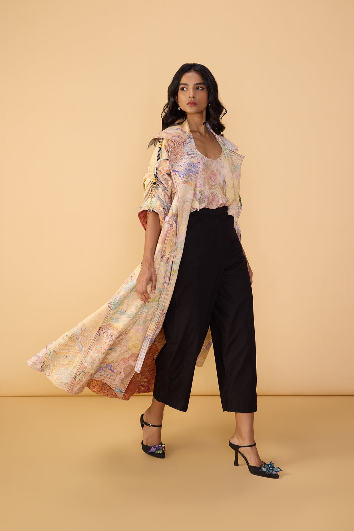WILLOW TRENCH, IVANA CAMISOLE & LOLY TROUSERS