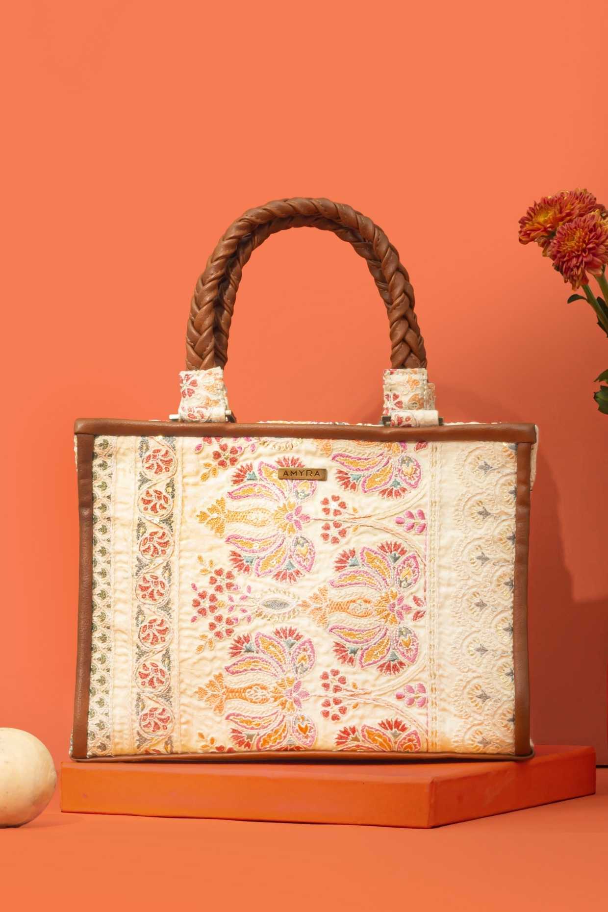 KAMAL EMBROIDERED HANDBAG - MULTICOLOR