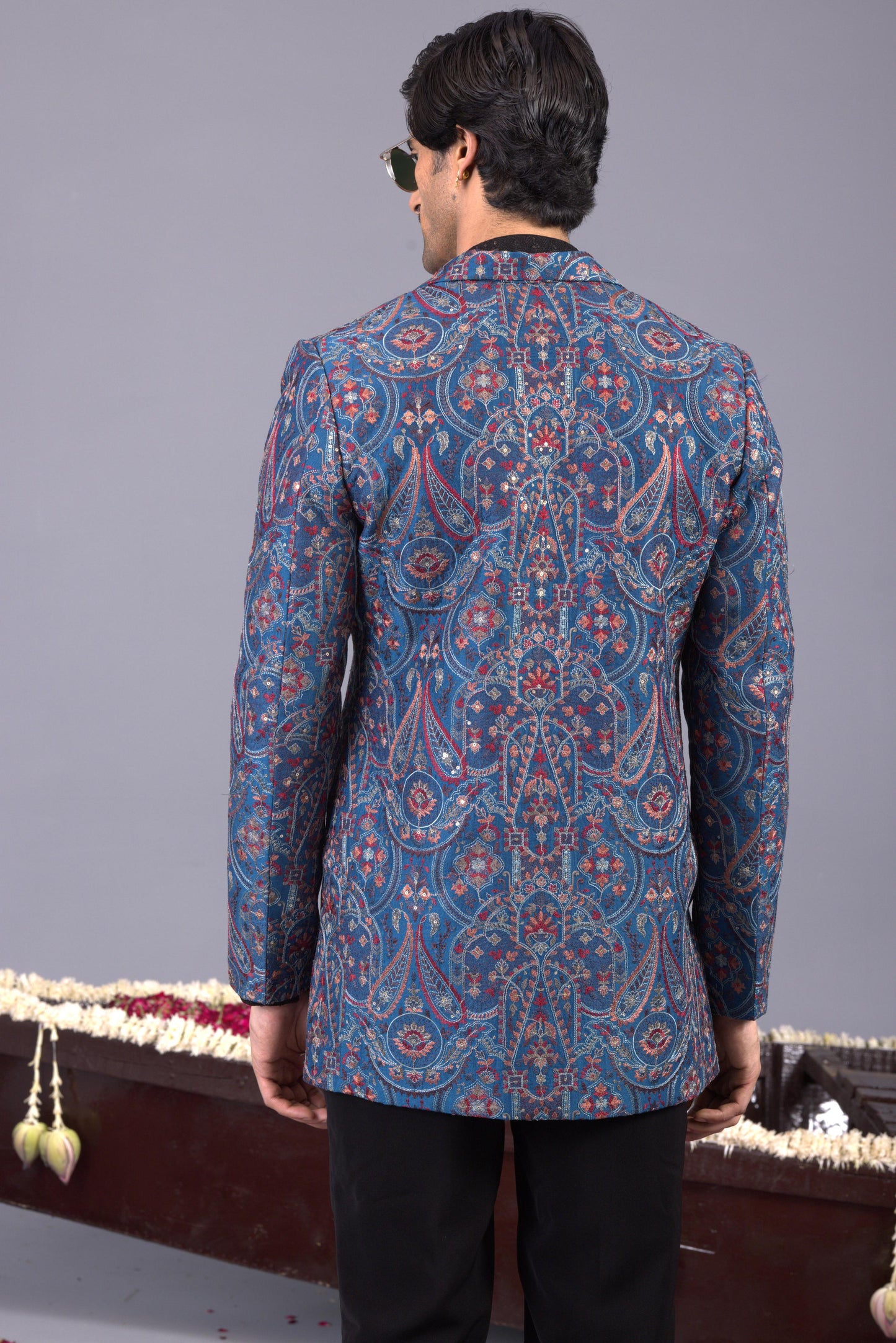 MAYUR BLUE JODHPURI SET