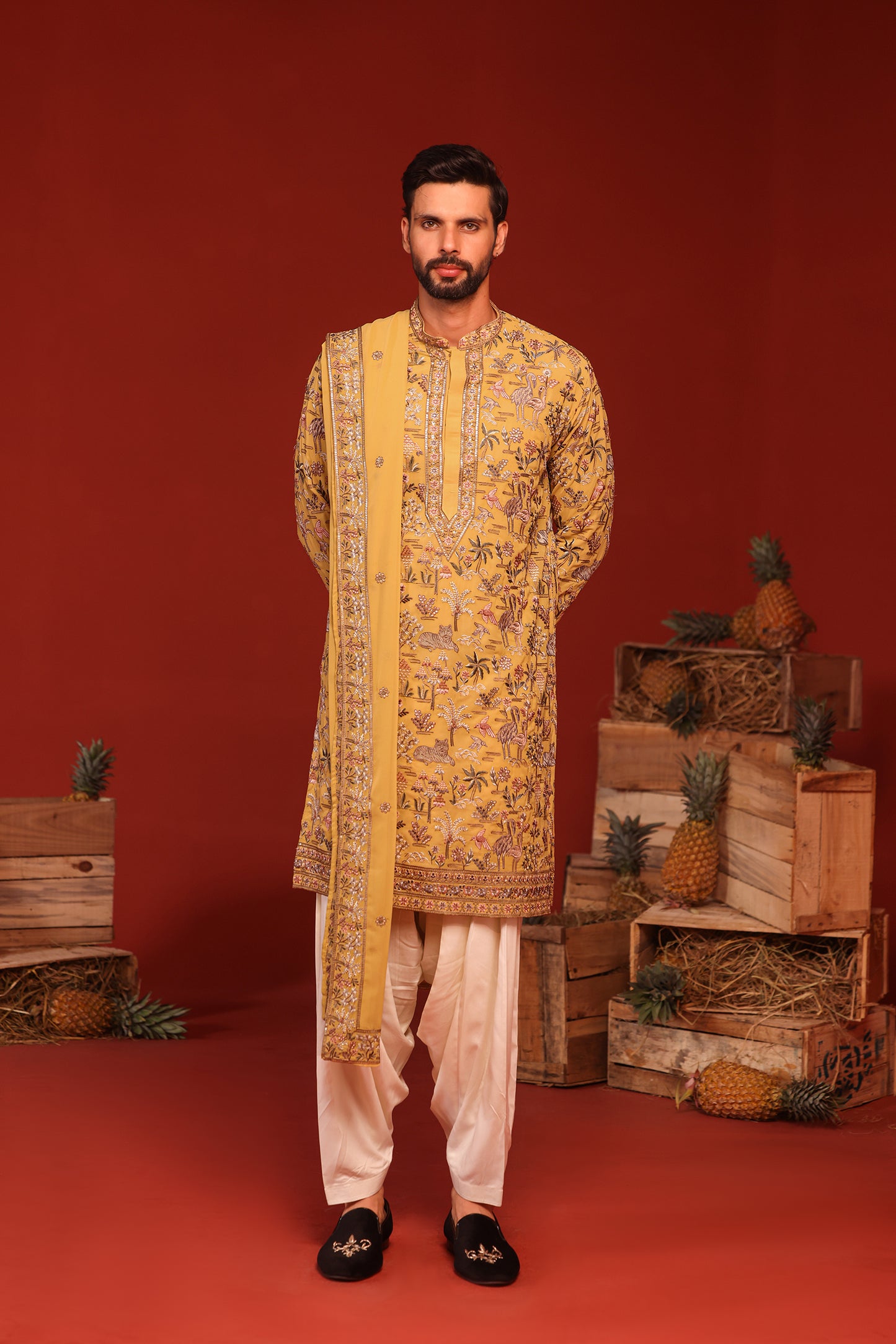VARDHAN HALDI KURTA SET