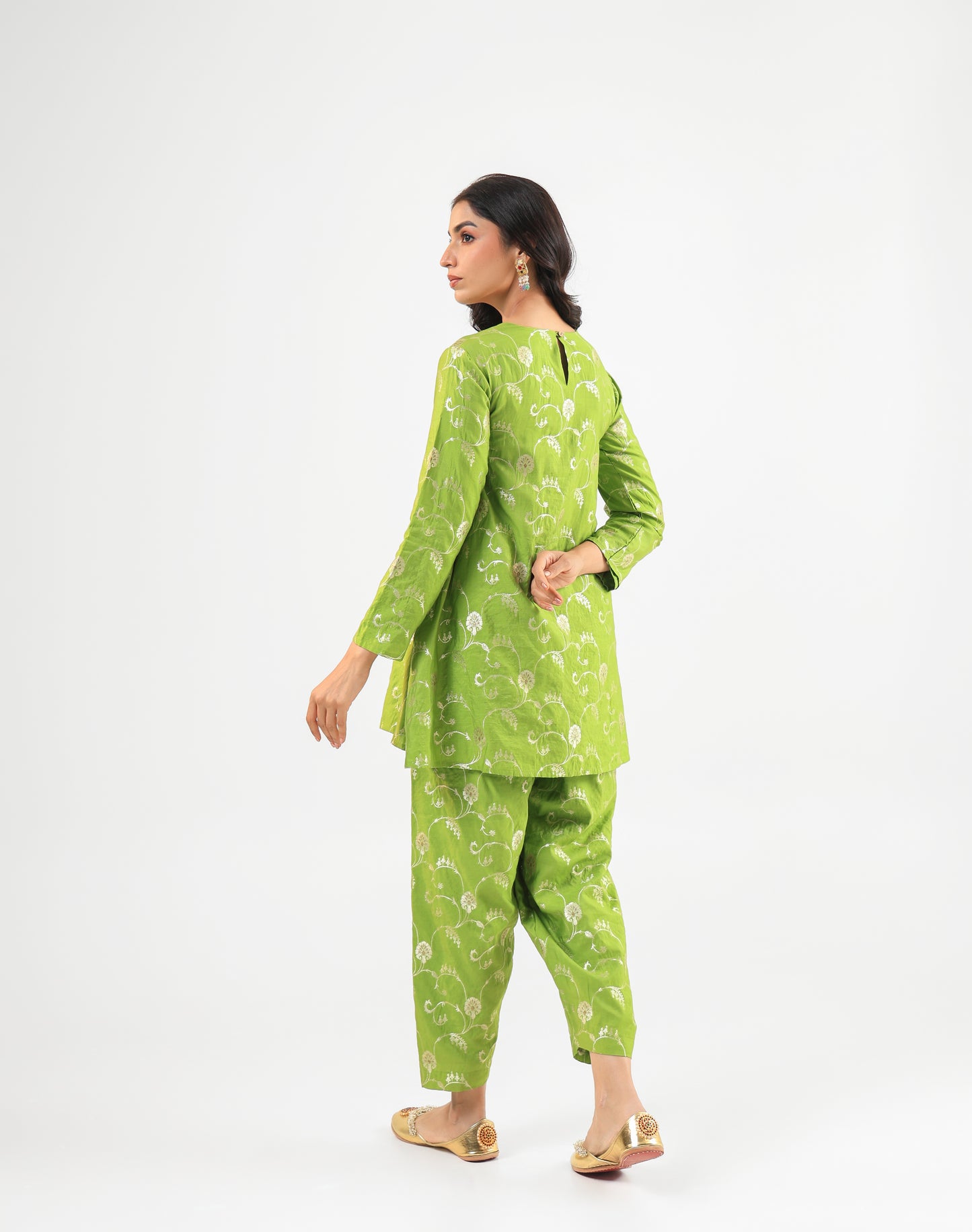 GREEN KURTA SET