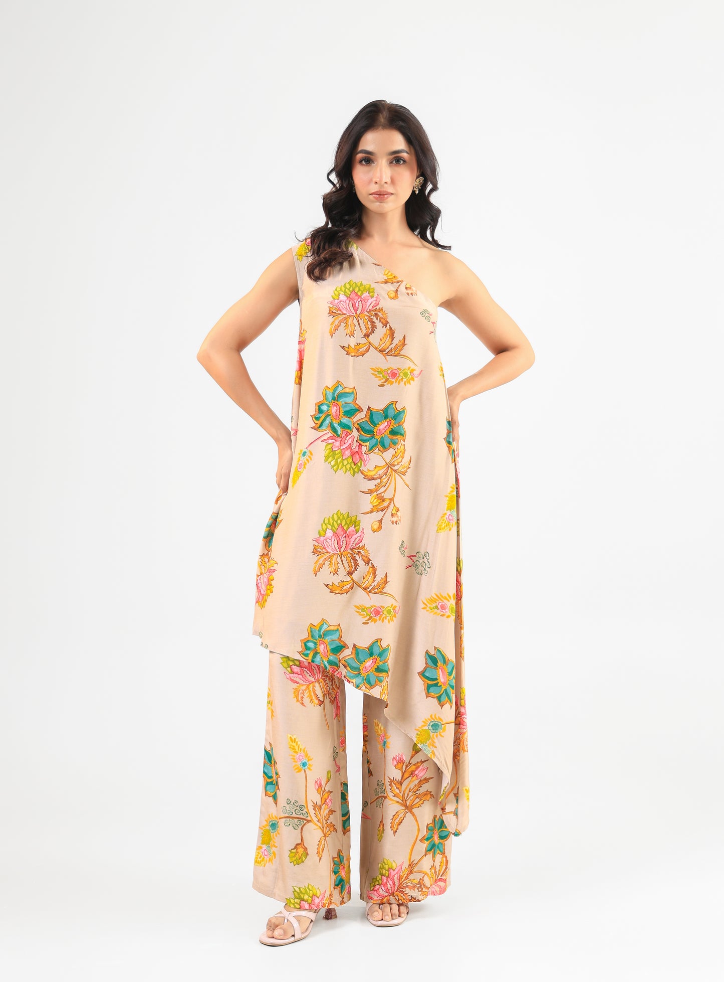BEIGE KURTA SET