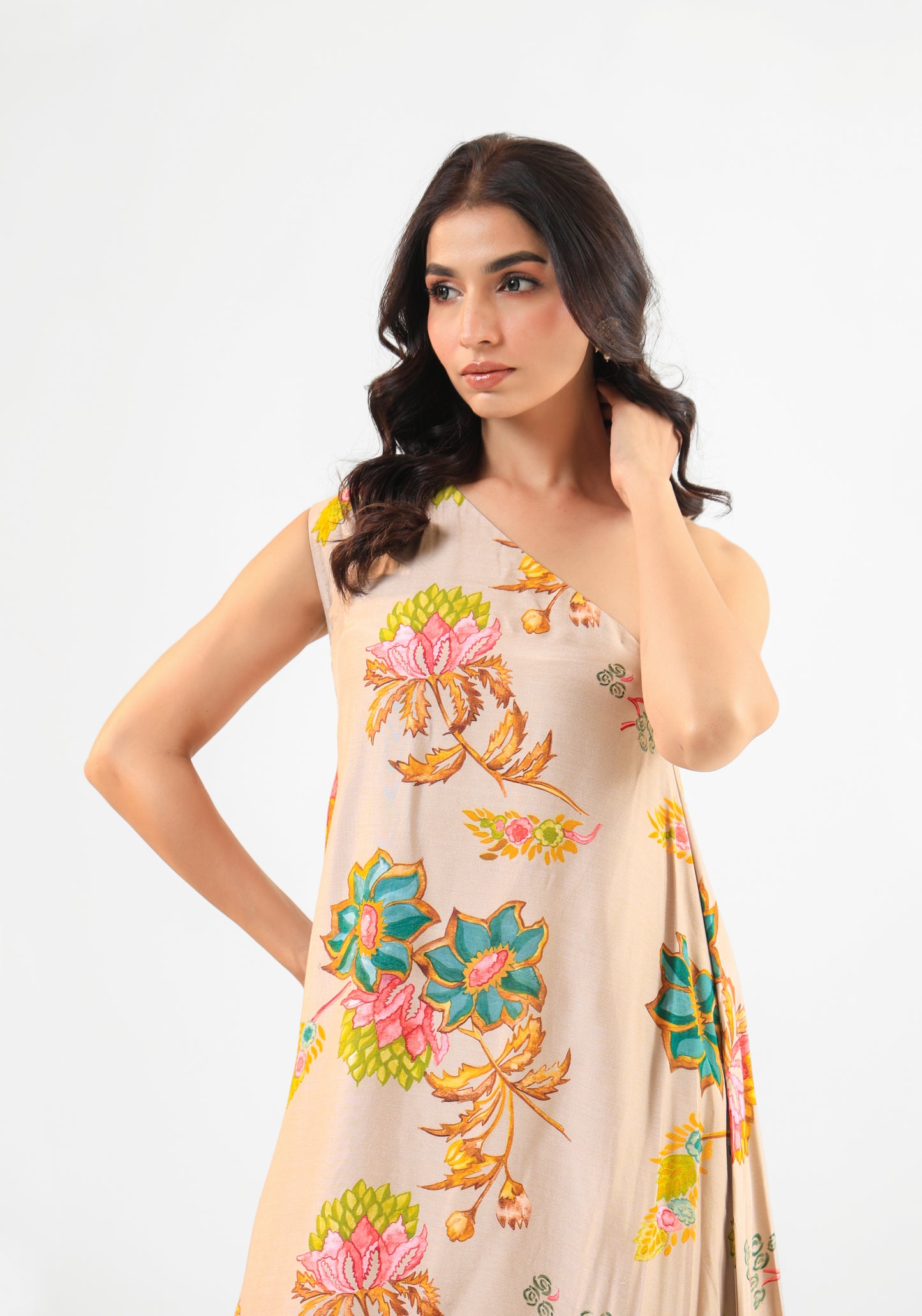 BEIGE KURTA SET