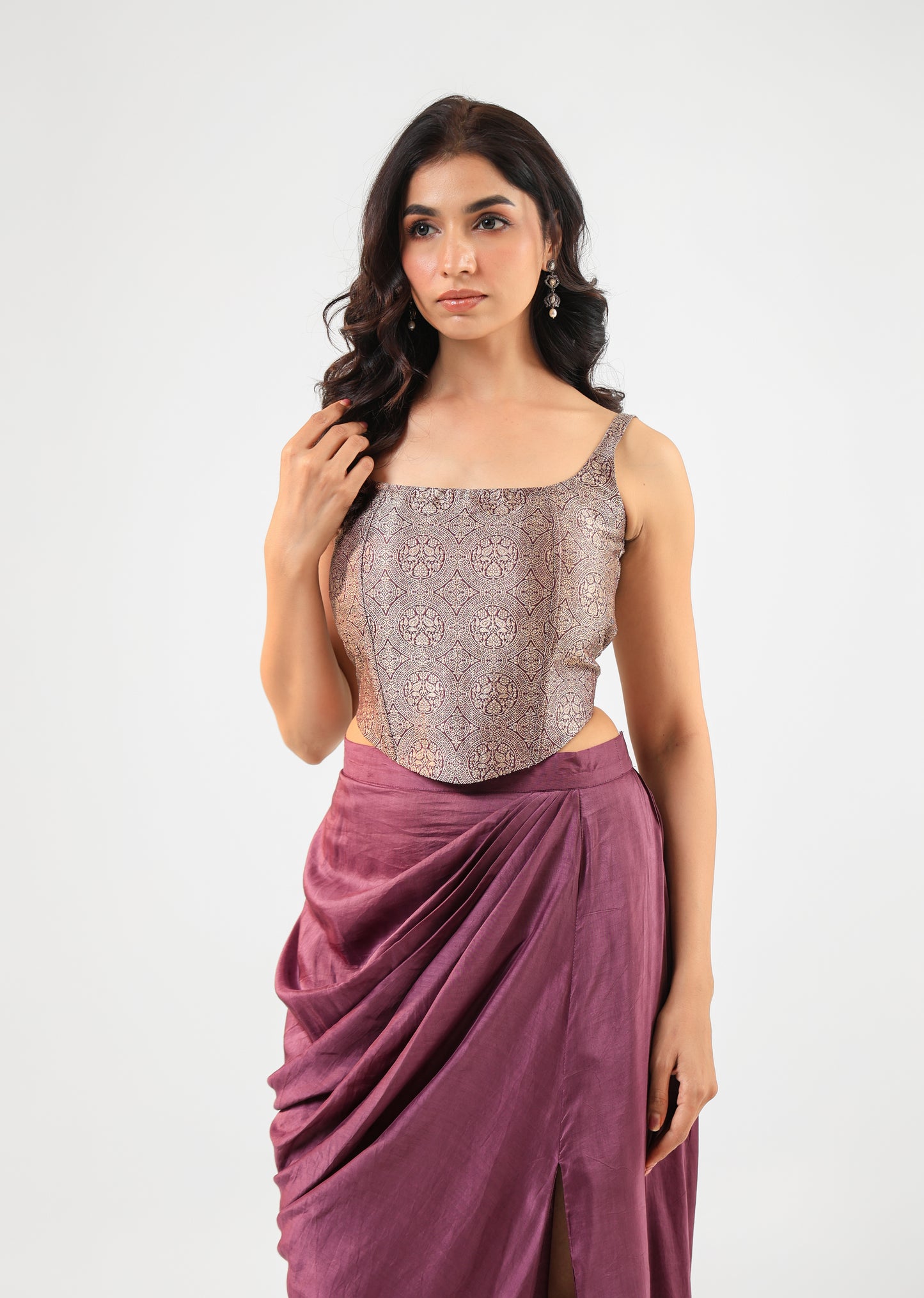 WINE SKIRT SET