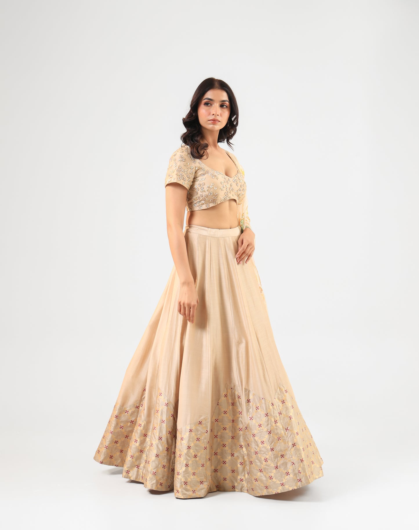 BEIGE LEHANGA SET