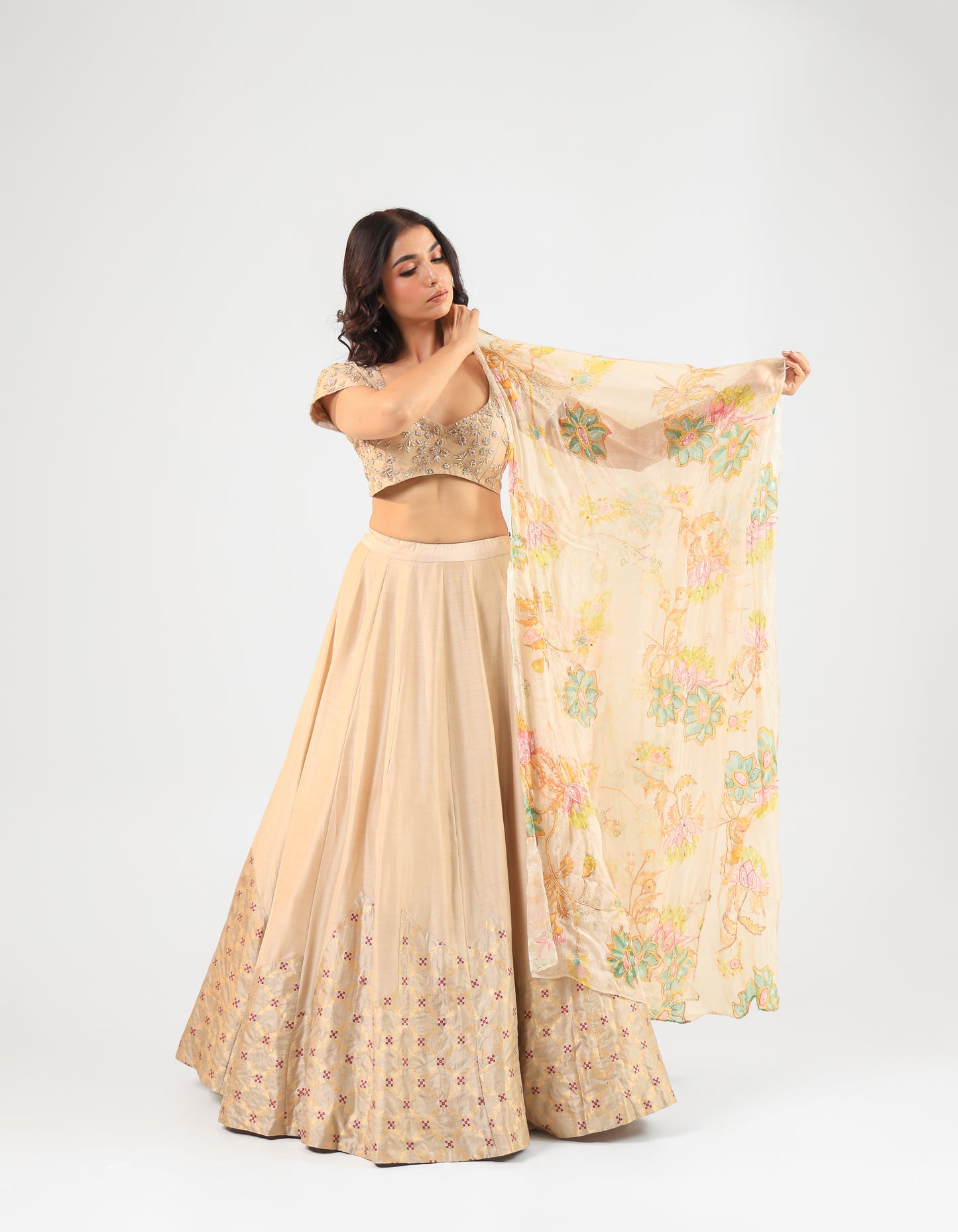 BEIGE LEHANGA SET