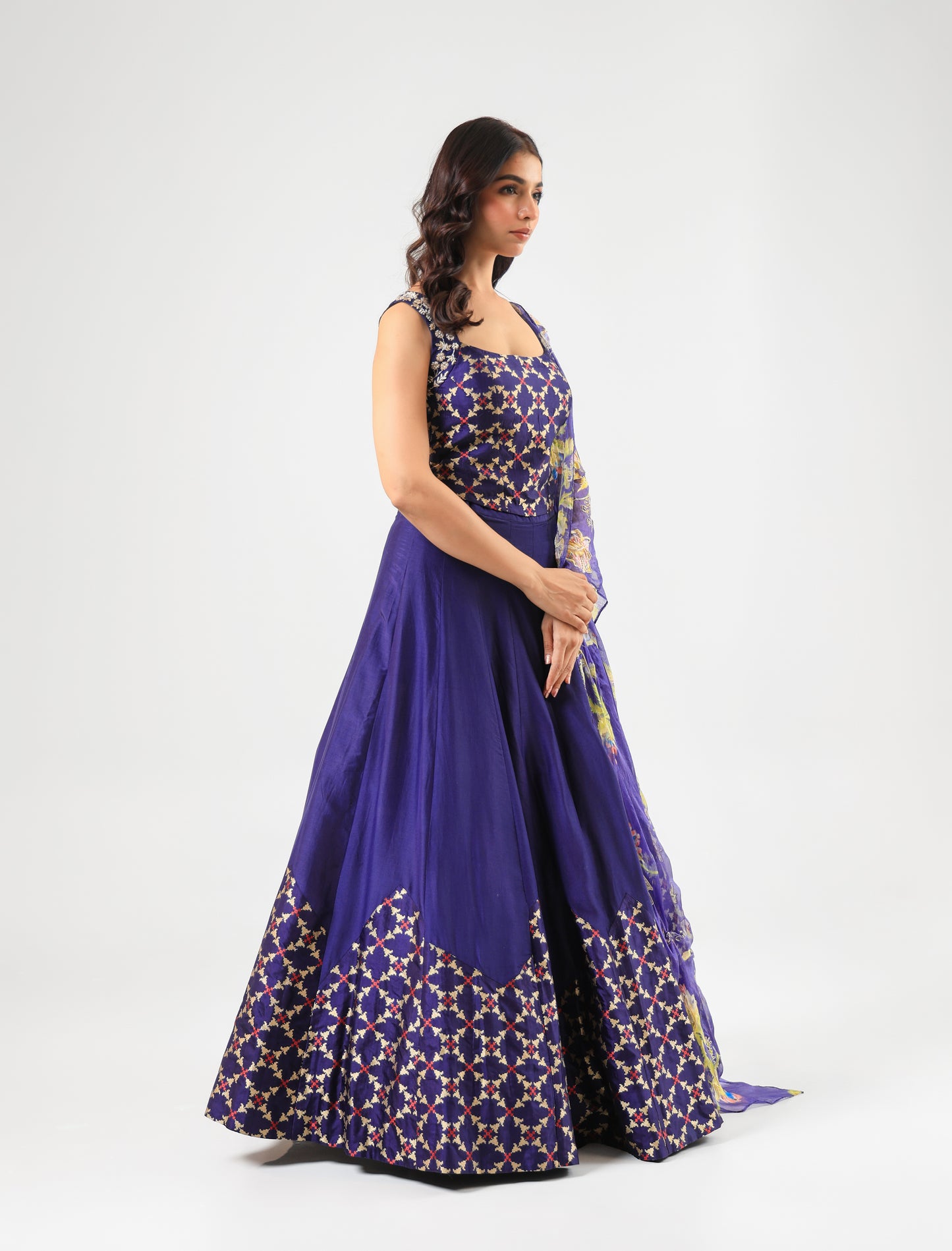 DEEP BLUE LEHANGA SET