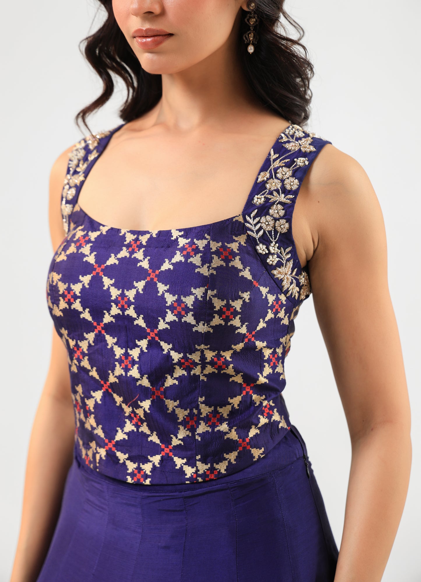 DEEP BLUE LEHANGA SET