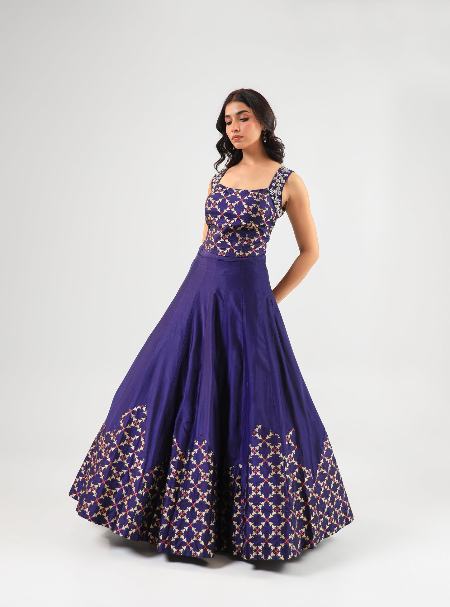 DEEP BLUE LEHANGA SET