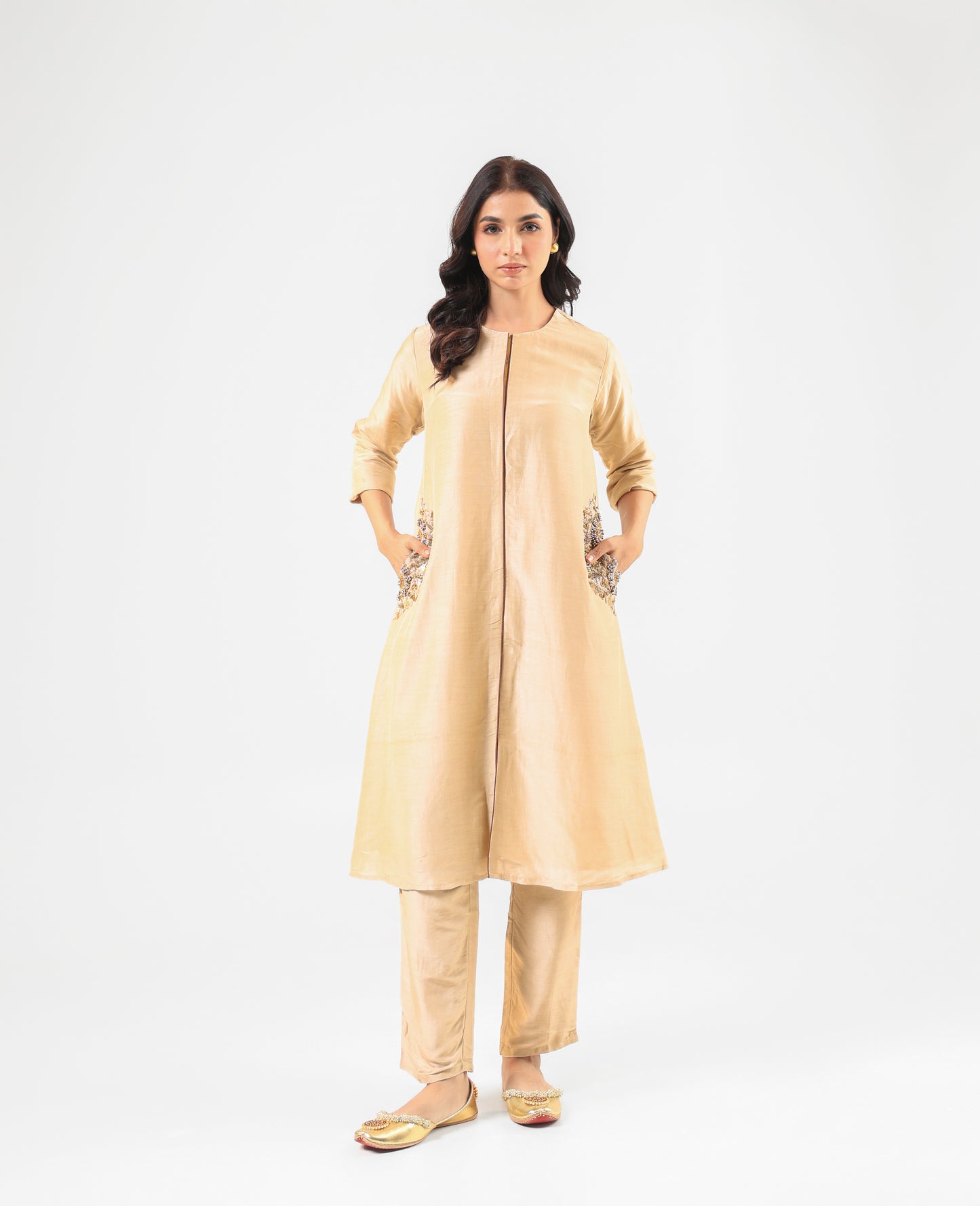 BEIGE KURTA SET