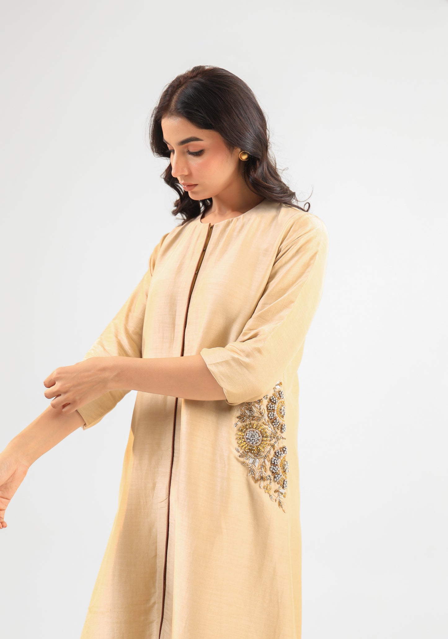 BEIGE KURTA SET