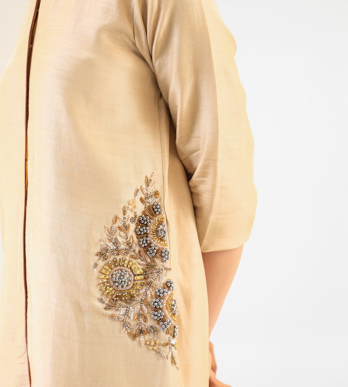 BEIGE KURTA SET