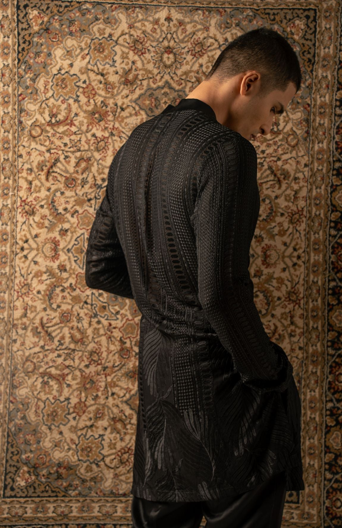 BLACK KURTA SET