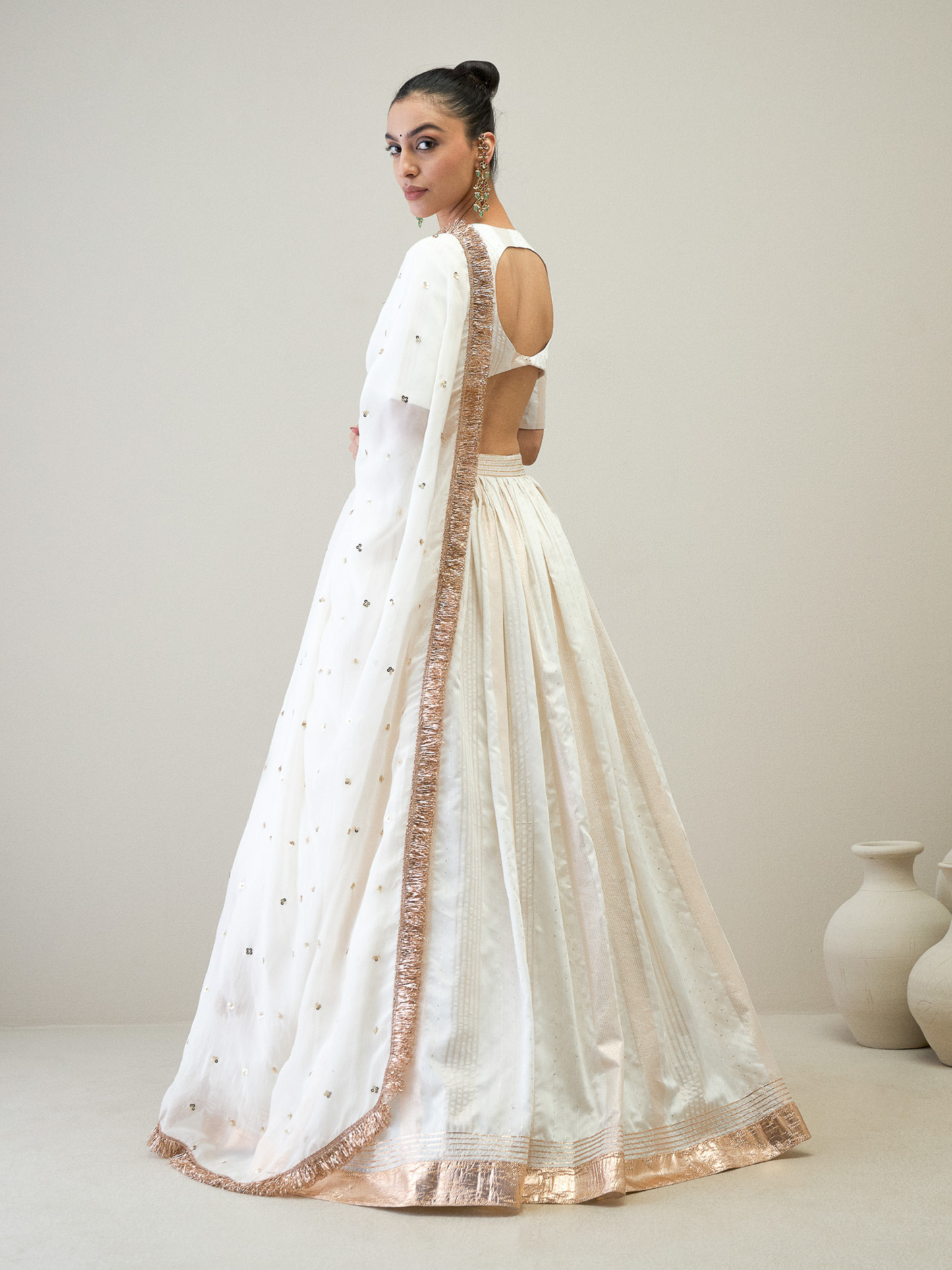 SHWET LEHENGA SET