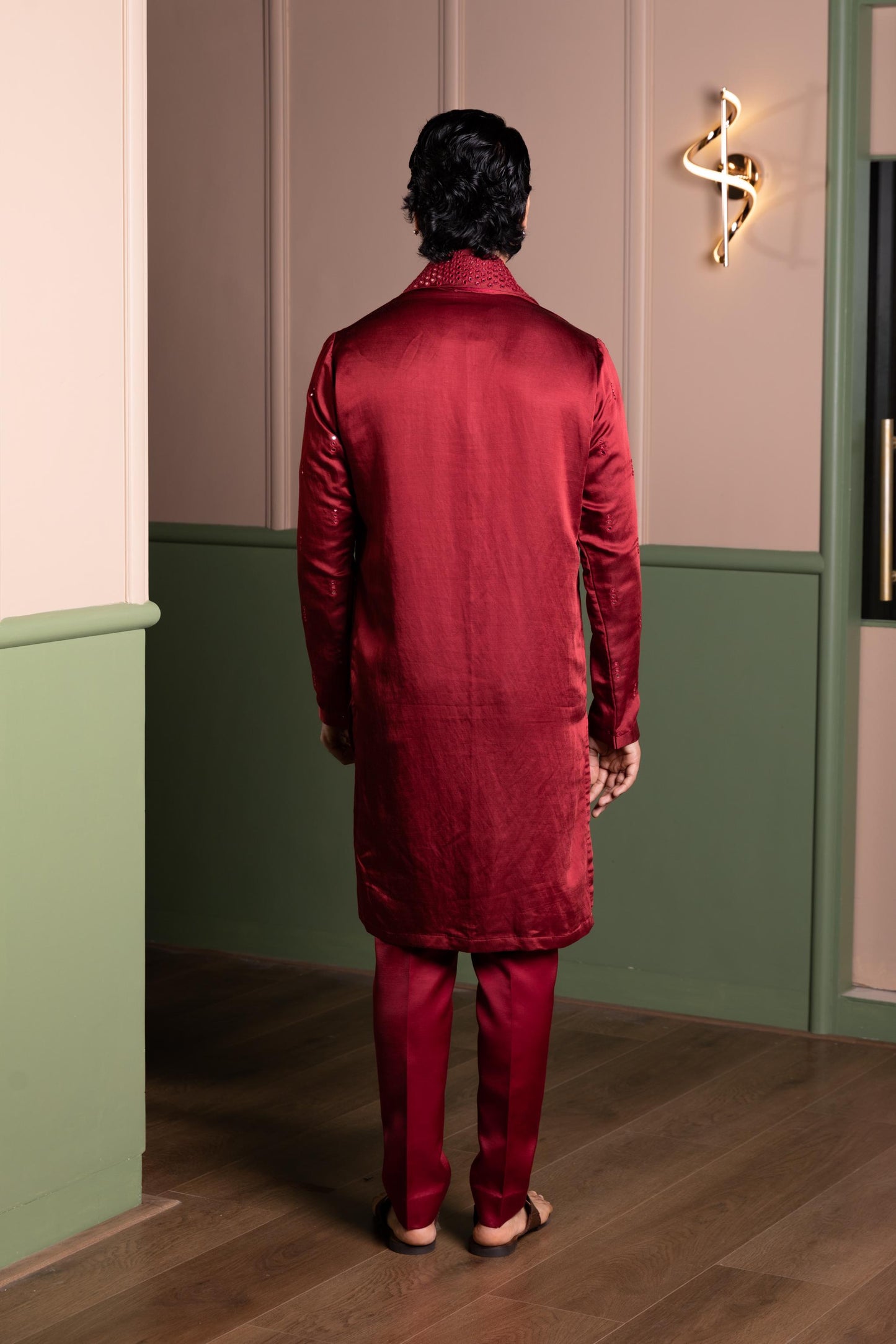 MIRROR FRENZY KURTA STOLE SET