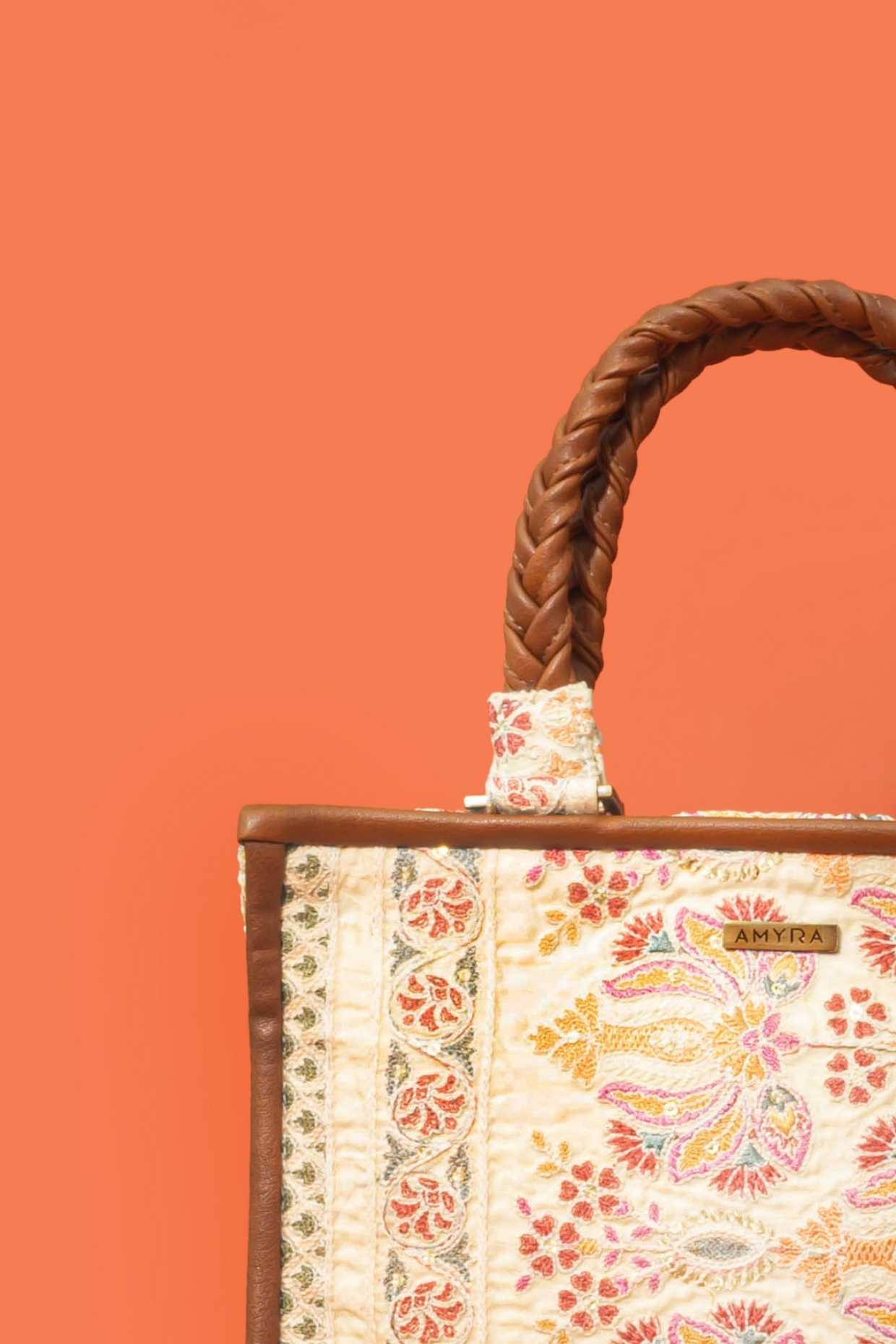 KAMAL EMBROIDERED HANDBAG - MULTICOLOR