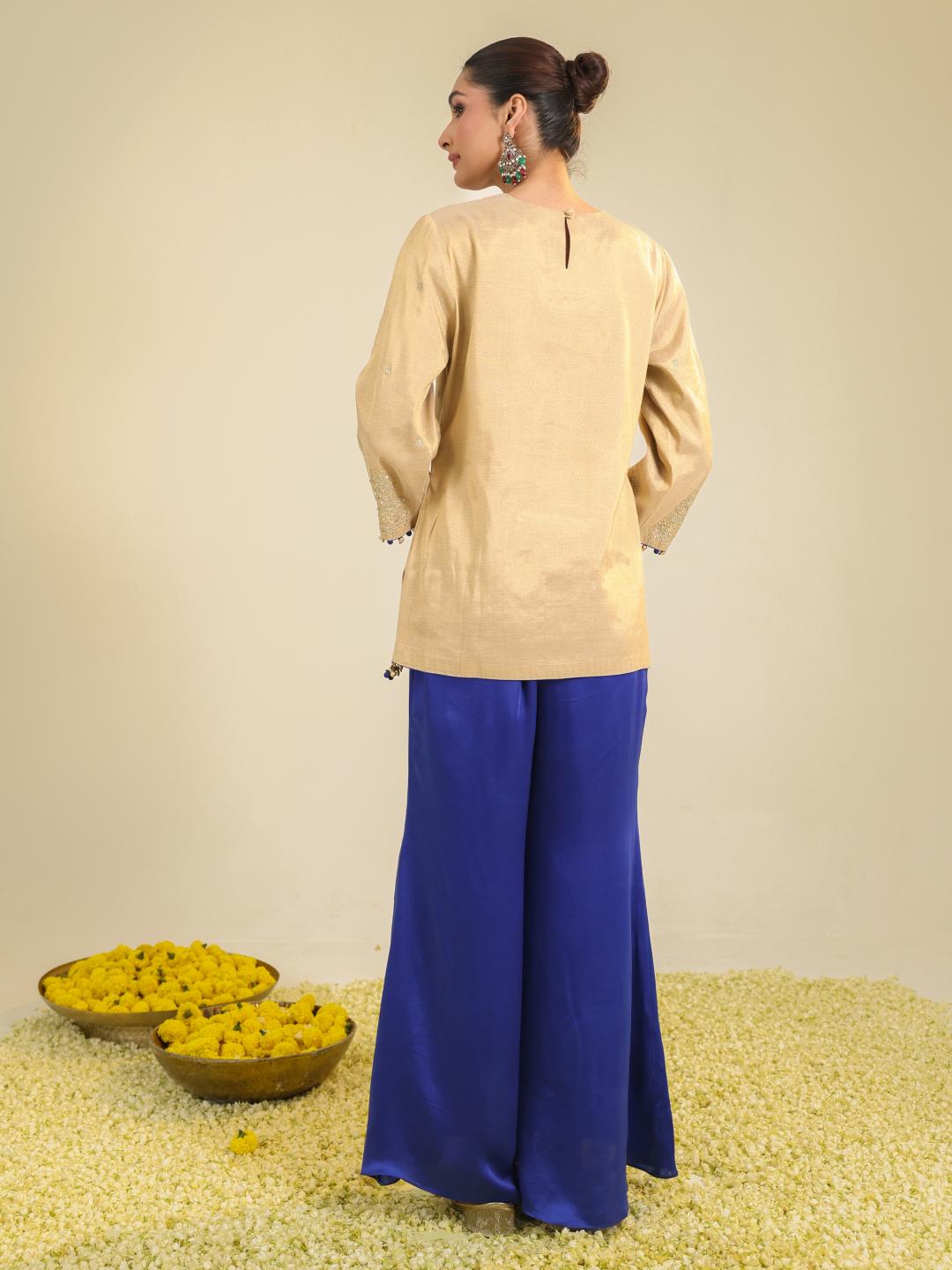 GOLDEN SHIMMER EDA COORD SET