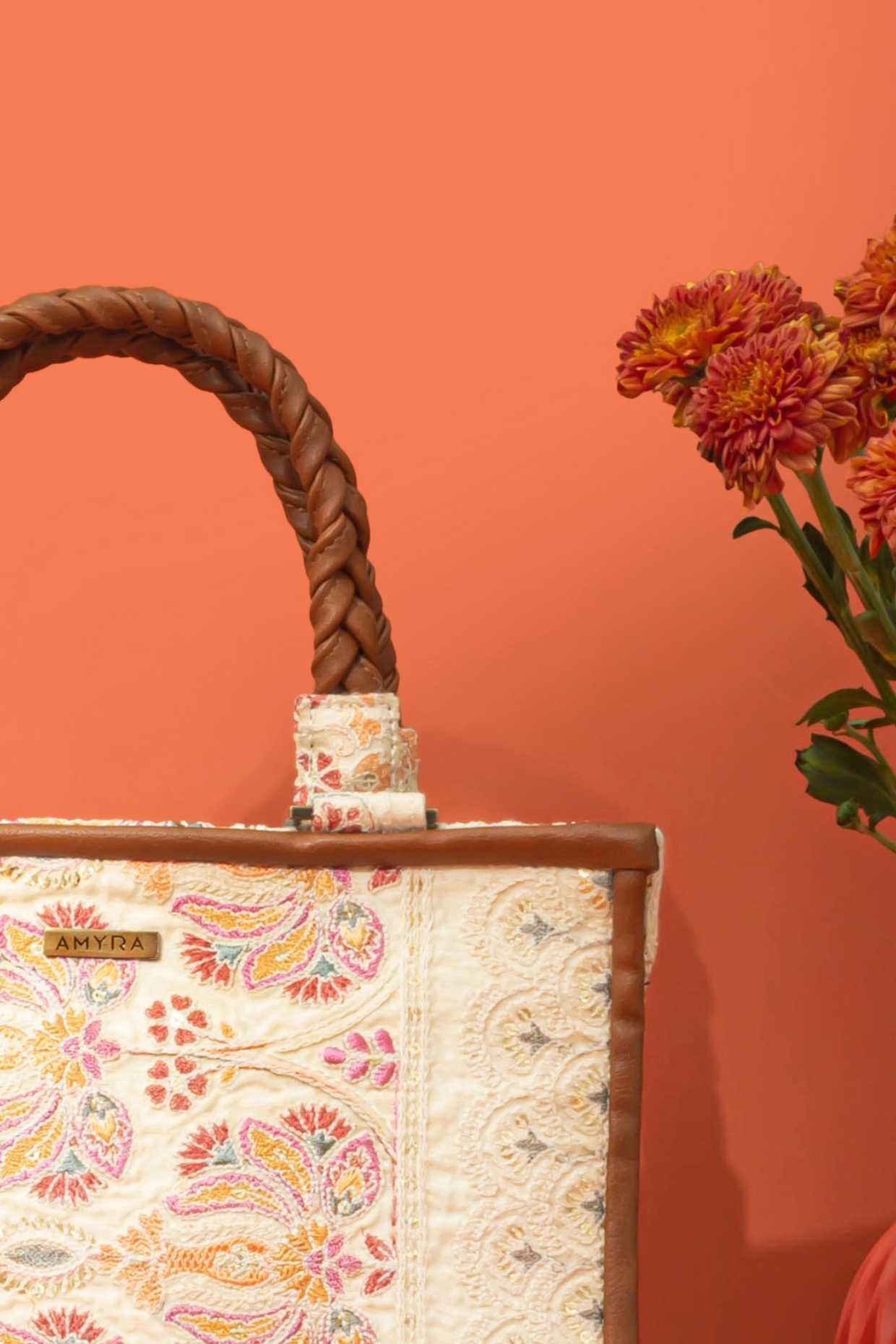 KAMAL EMBROIDERED HANDBAG - MULTICOLOR