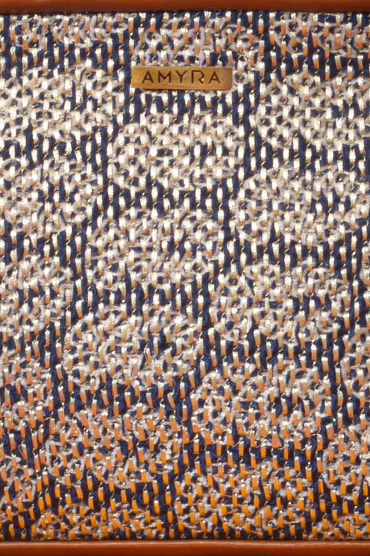 JASBIRA EMBROIDERED HANDBAG - INDIGO