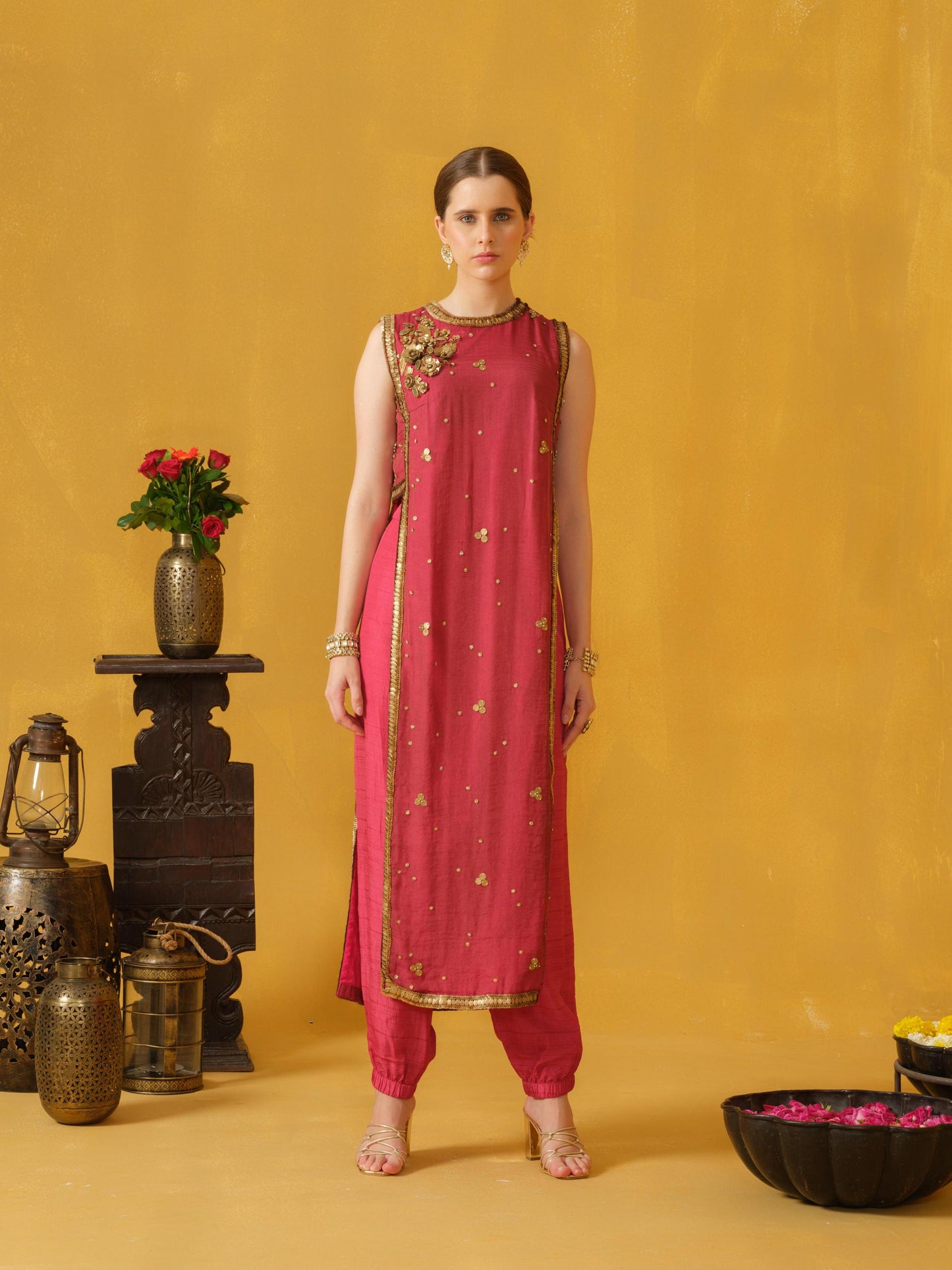 PINK KURTA SET
