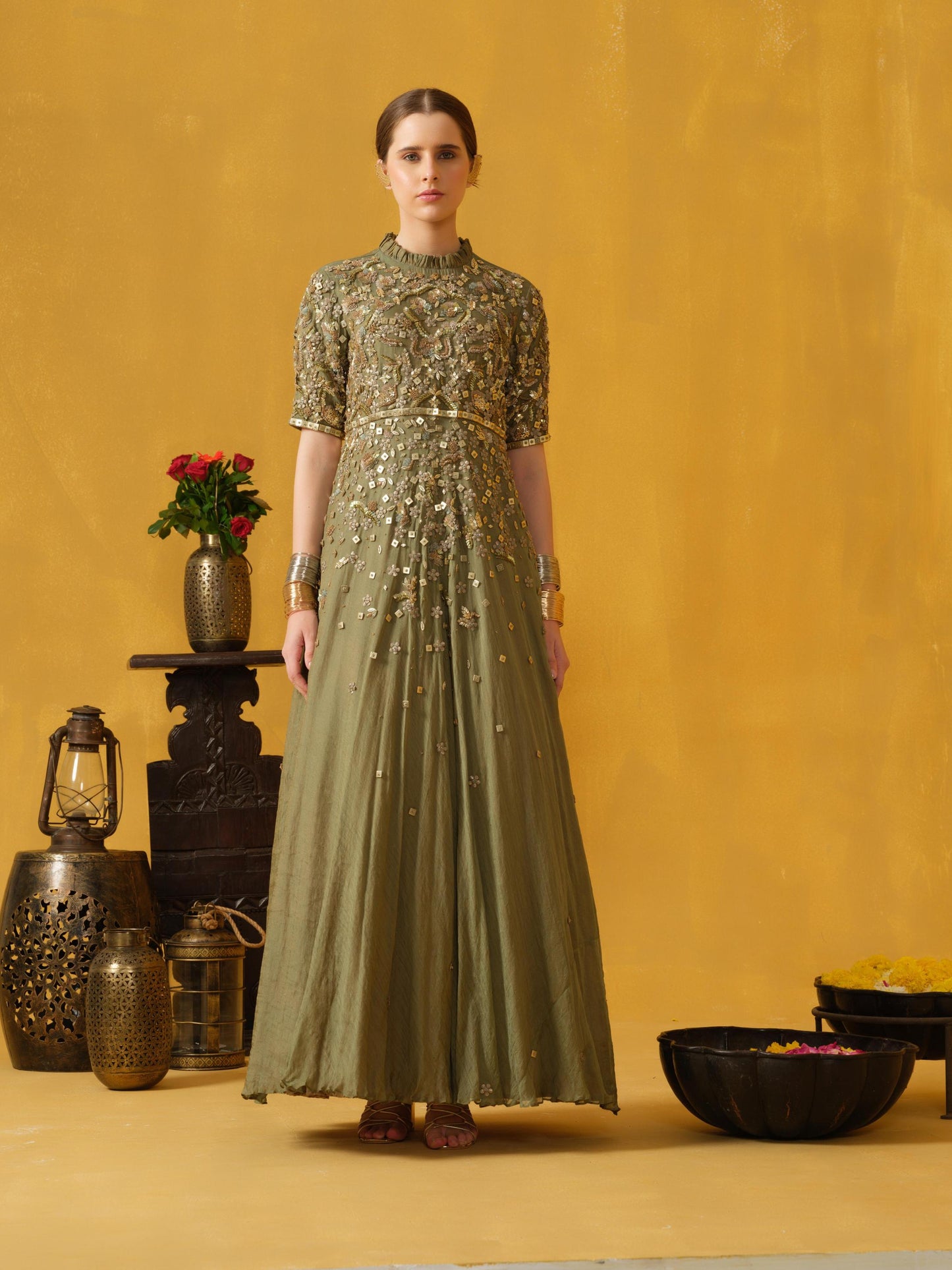 LIGHT GREEN GOWN
