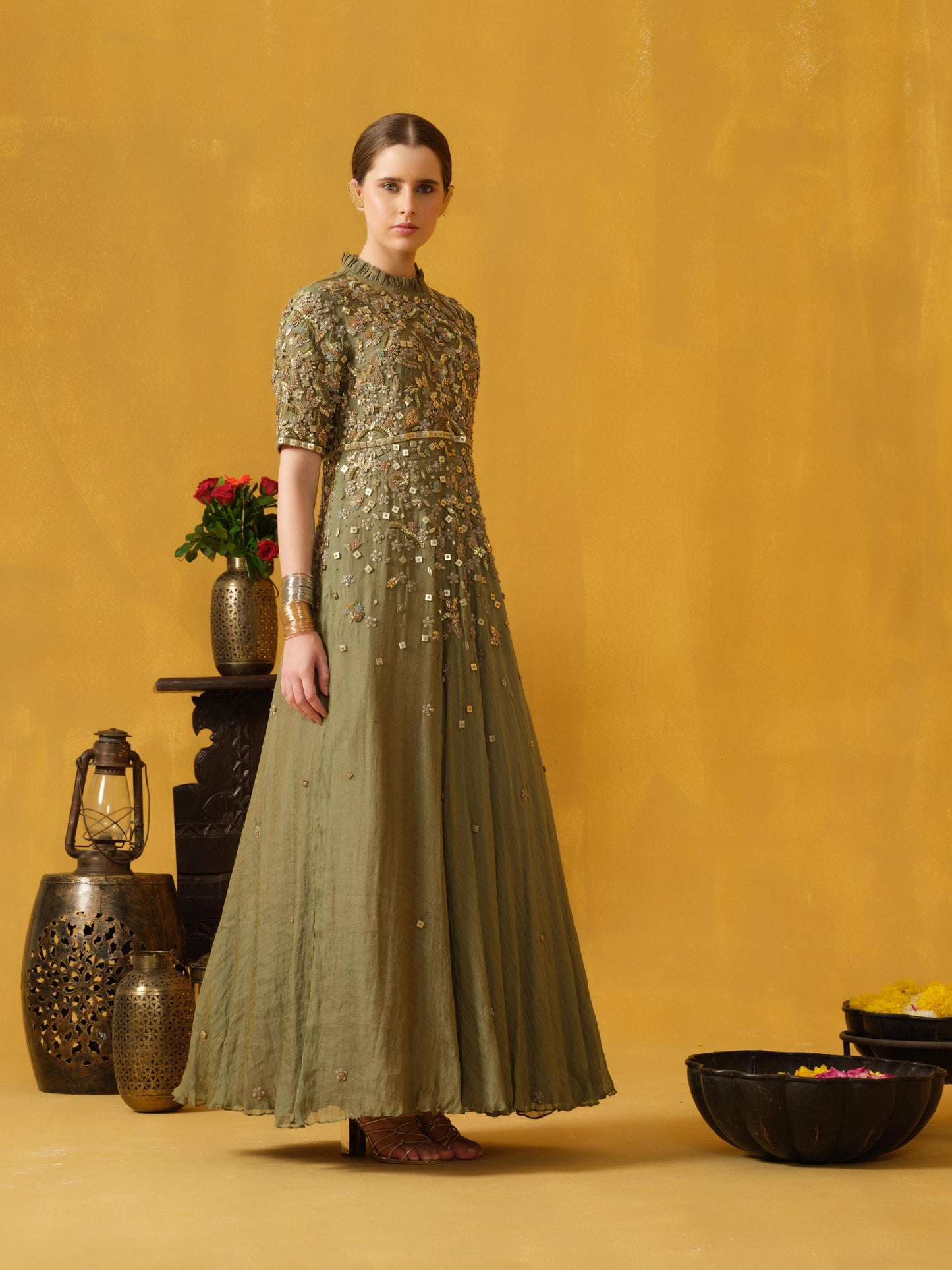 LIGHT GREEN GOWN
