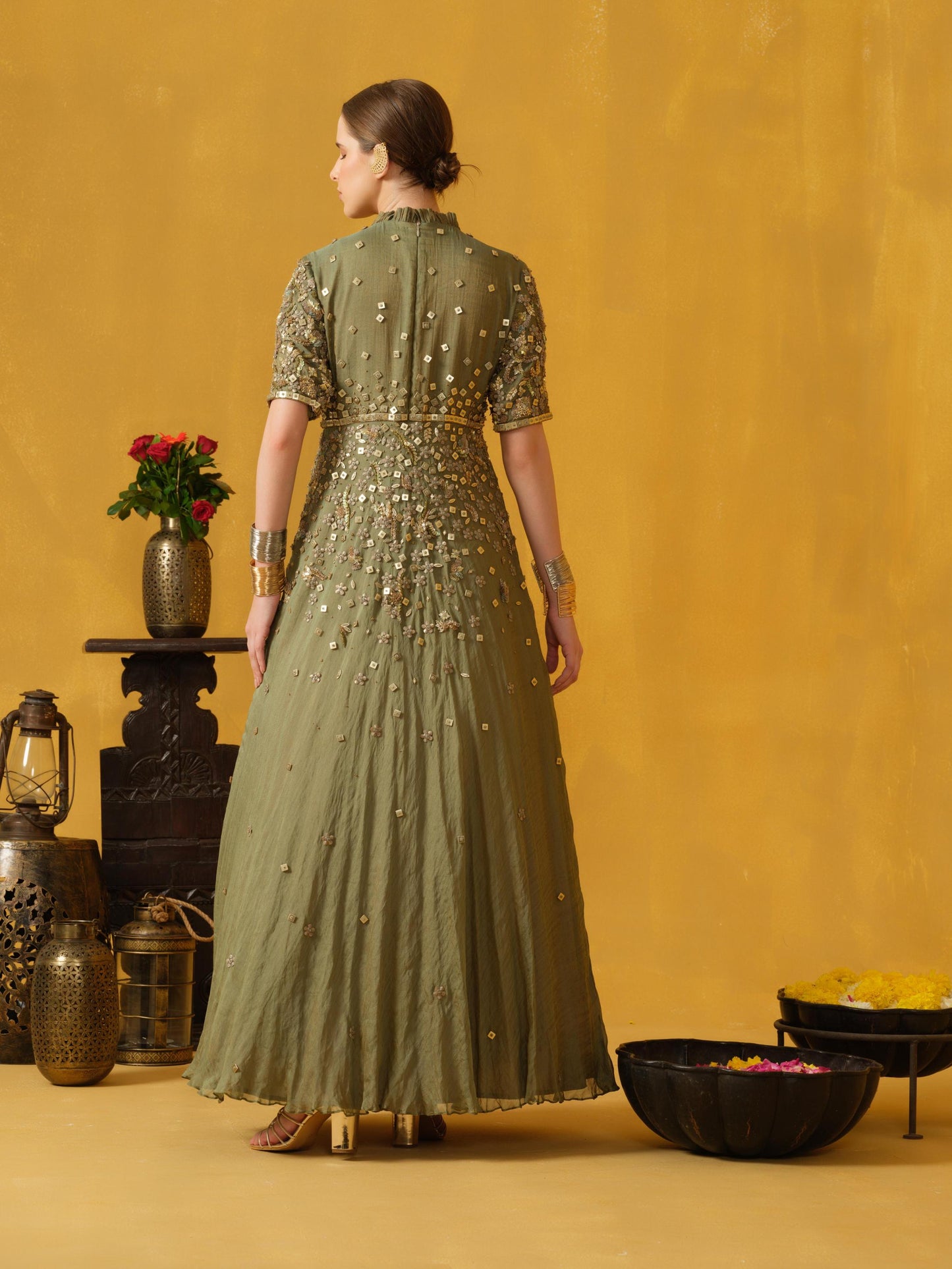 LIGHT GREEN GOWN