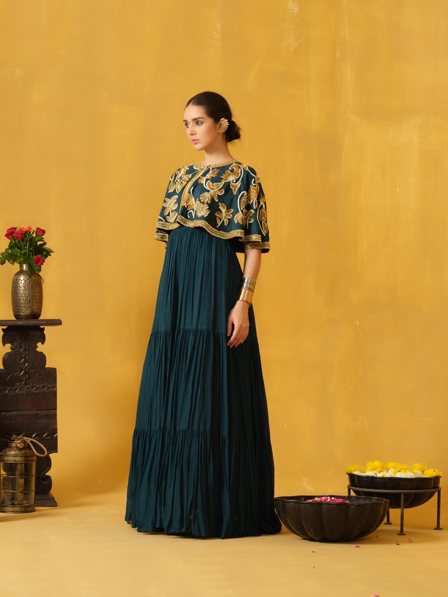 TEAL GOWN