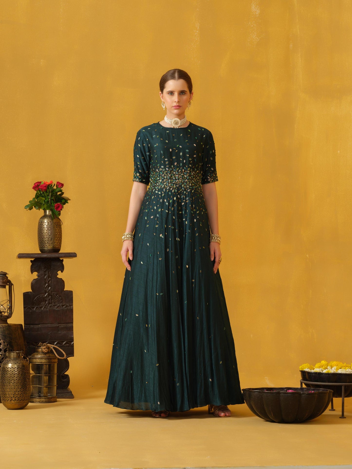 TEAL GOWN