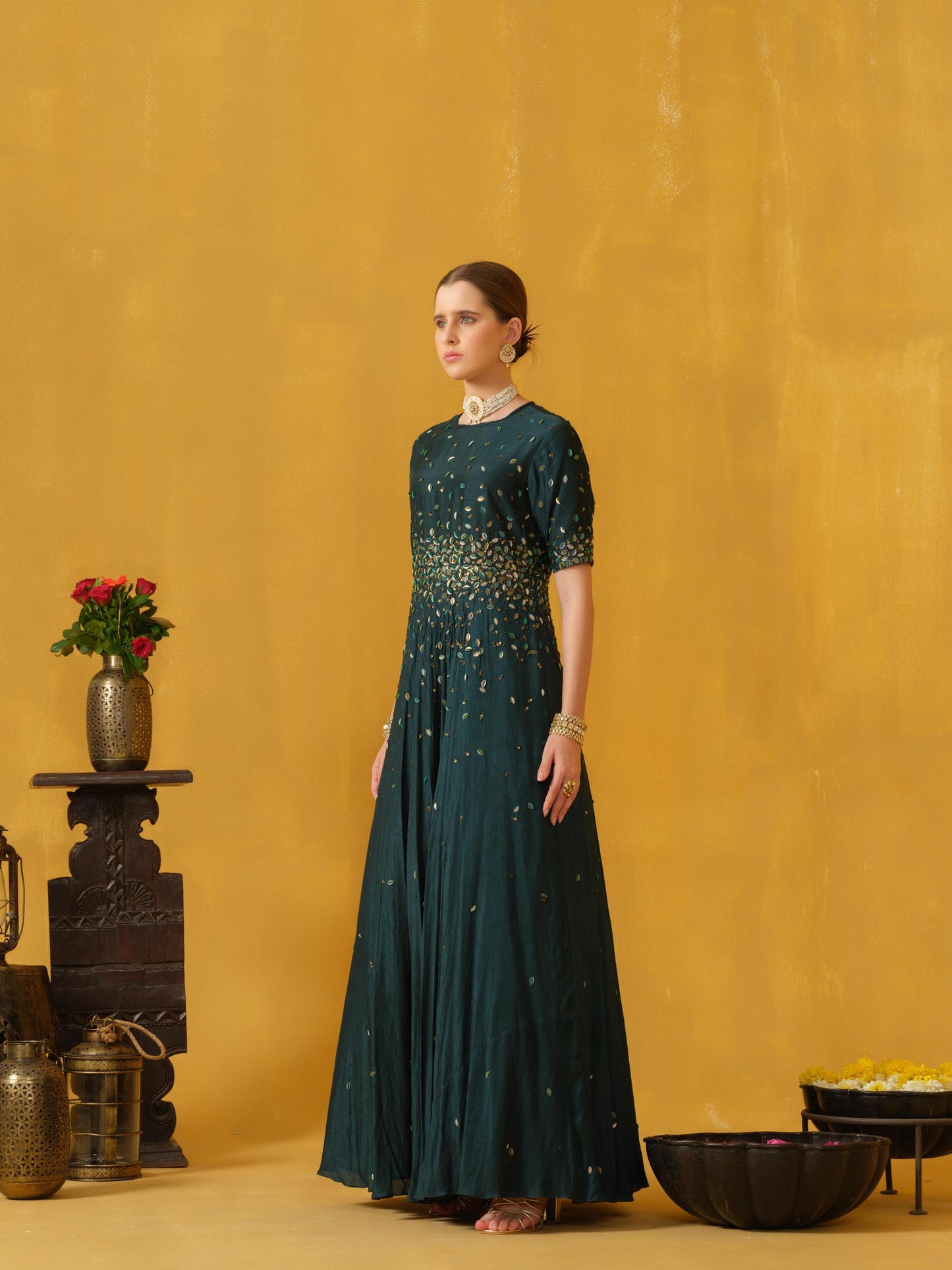 TEAL GOWN