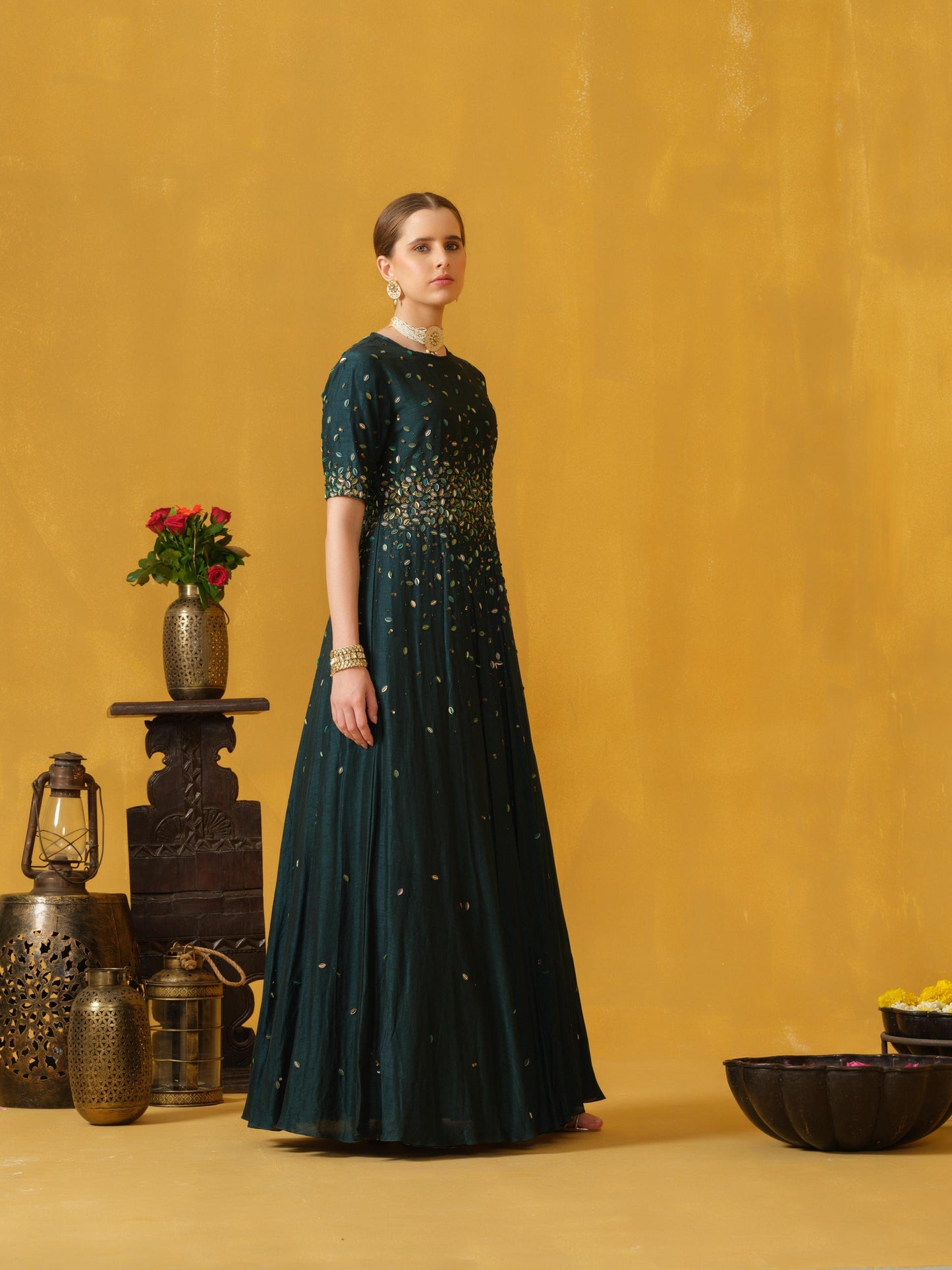 TEAL GOWN