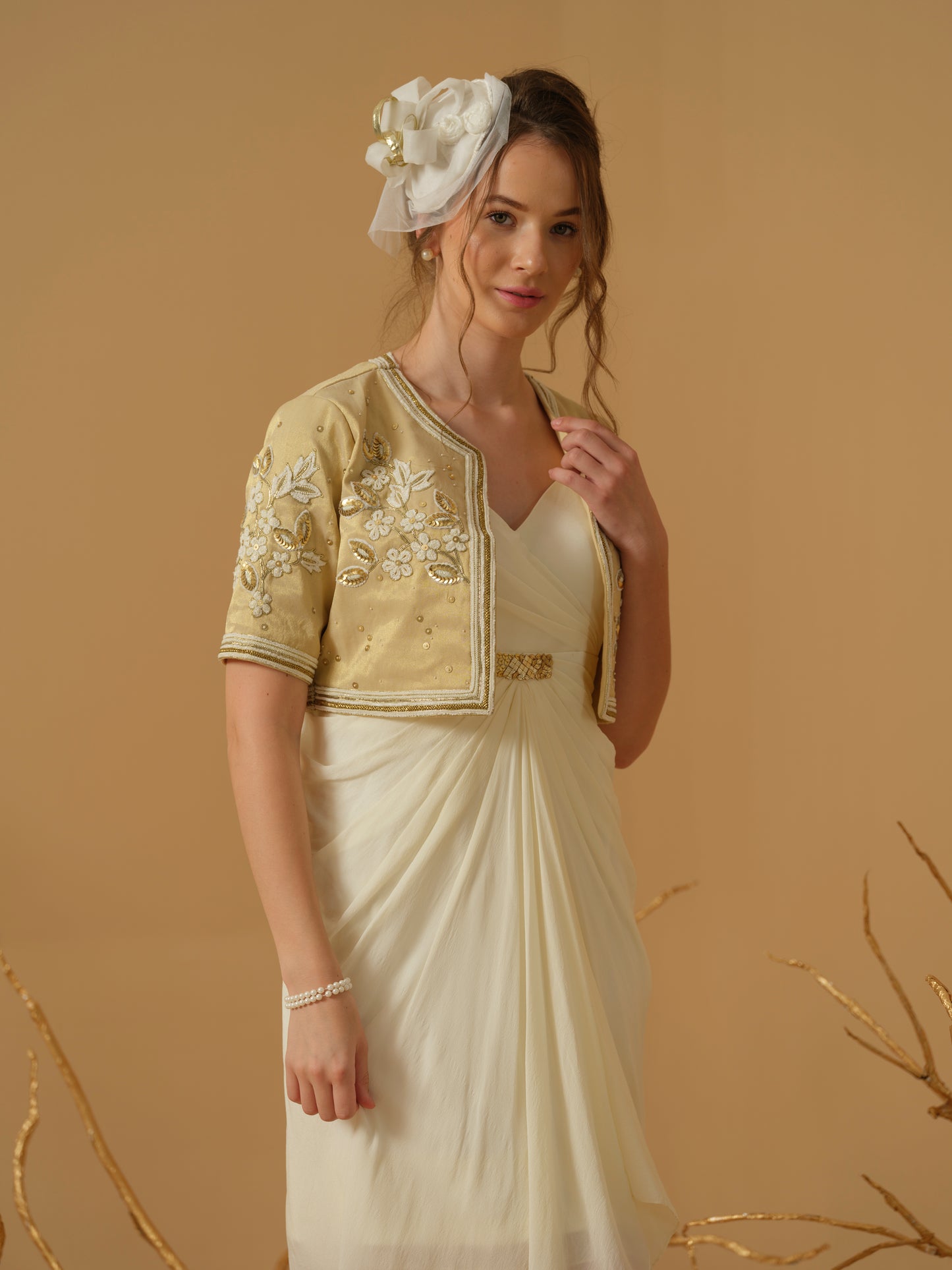 GOLD & IVORY DRESS