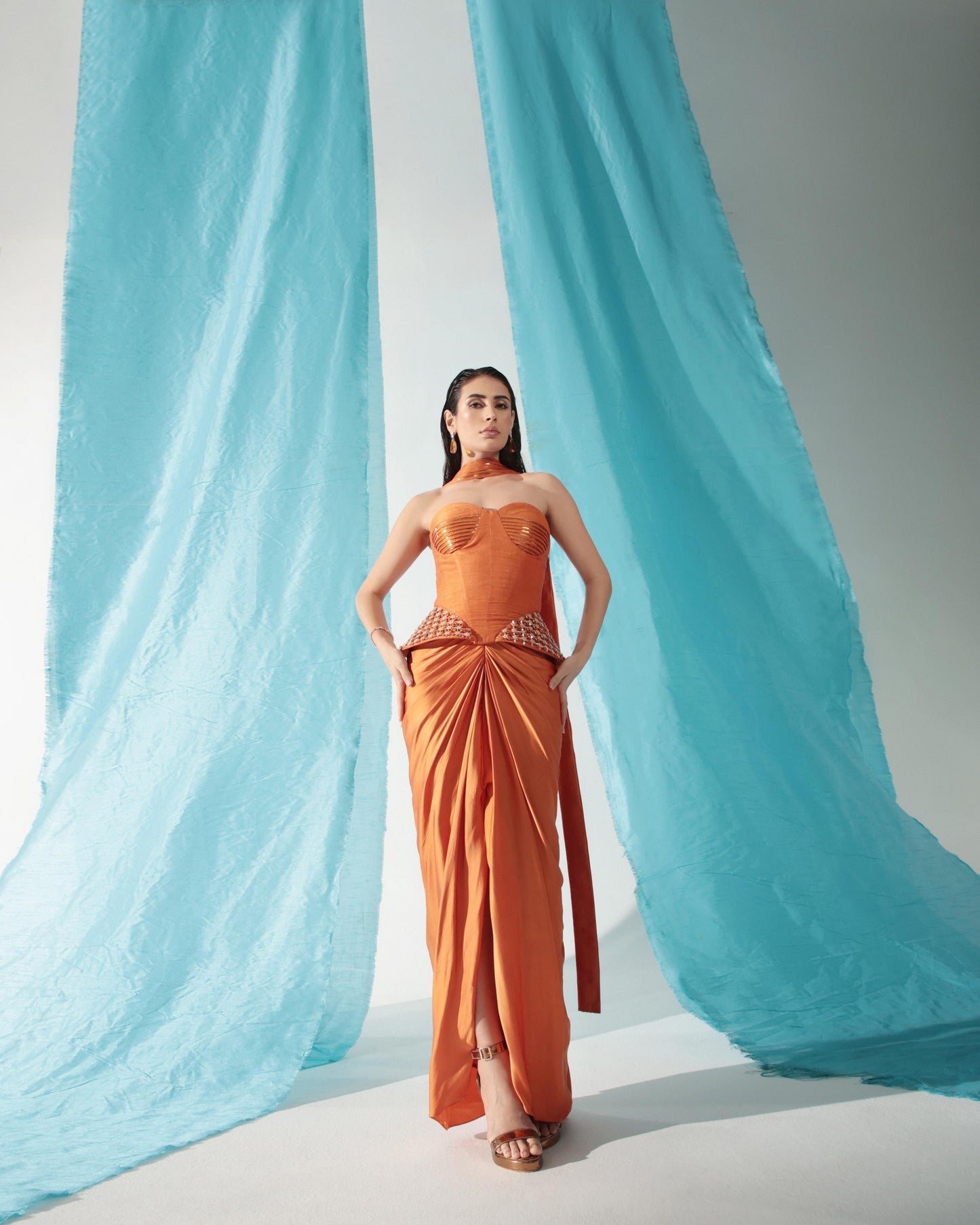 APRICOT SKIRT SET