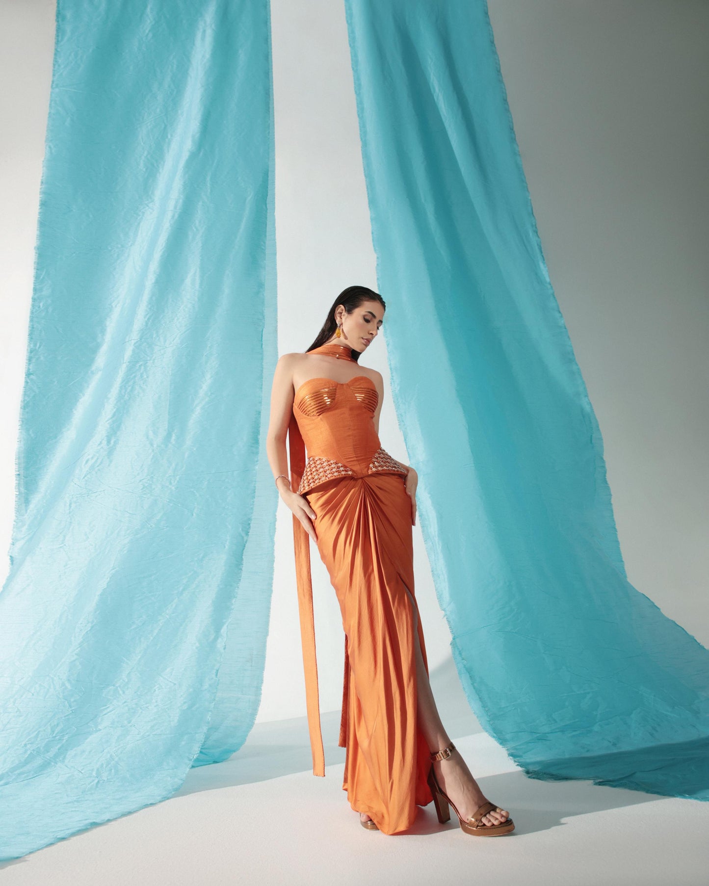 APRICOT SKIRT SET