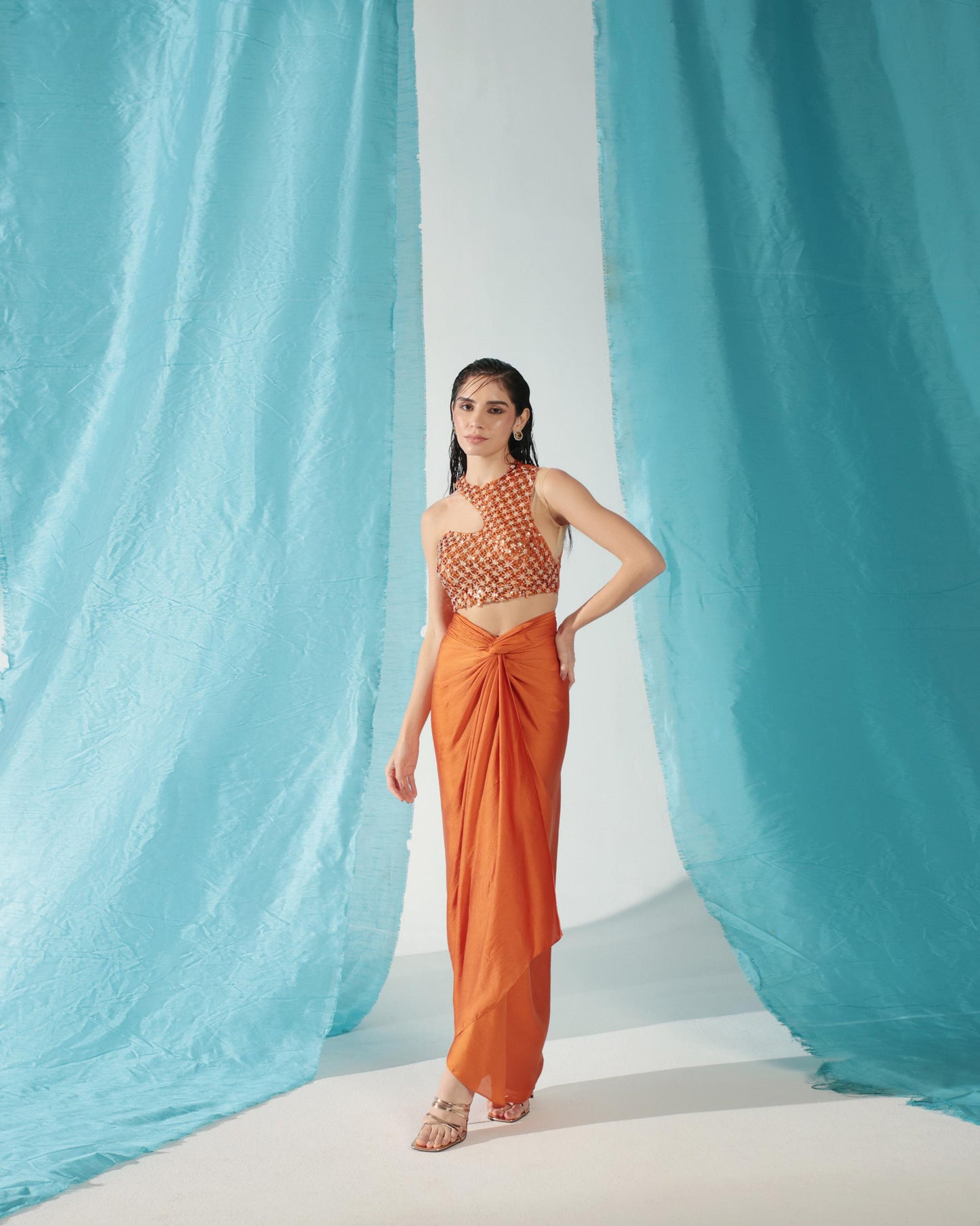 APRICOT SKIRT SET