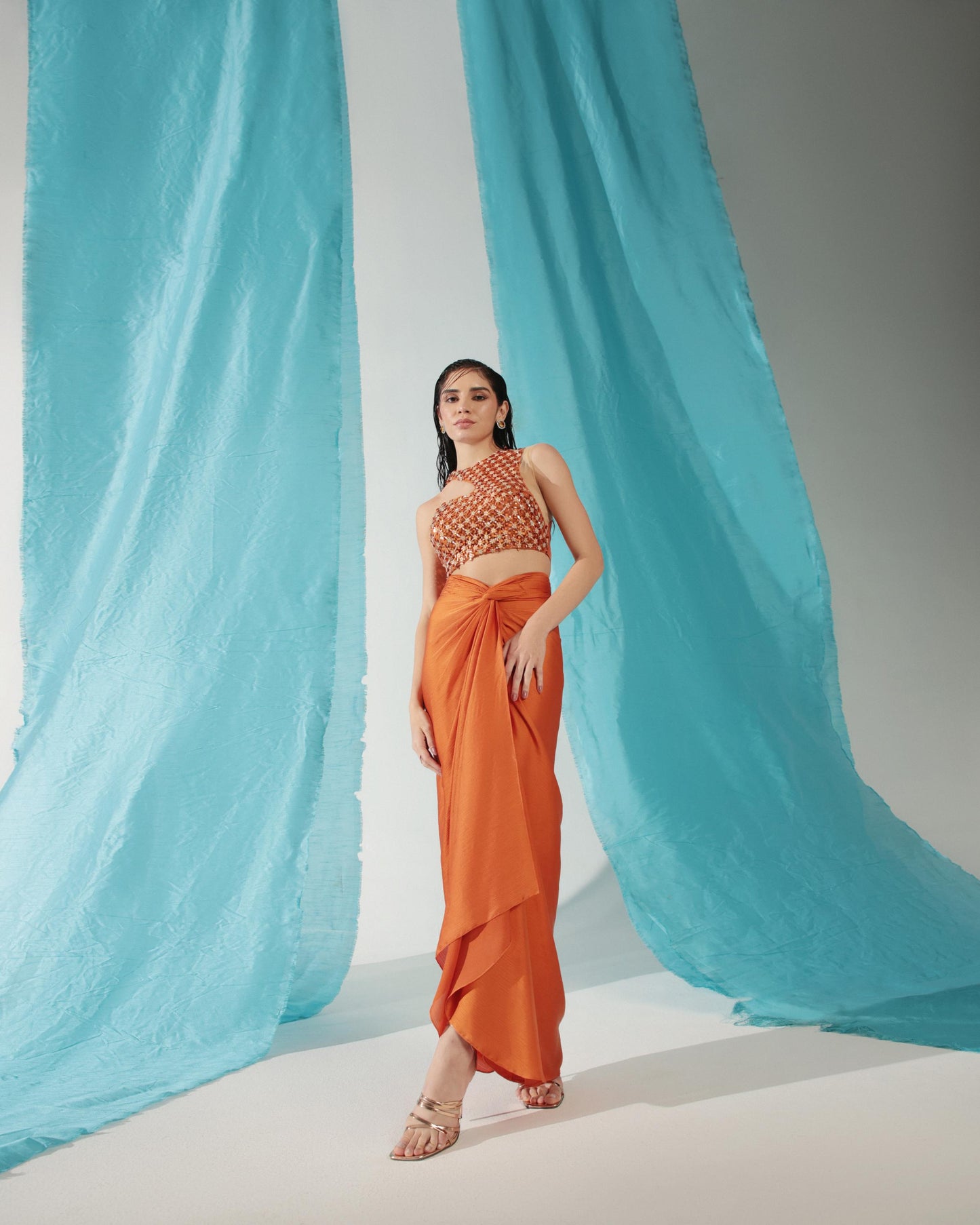 APRICOT SKIRT SET