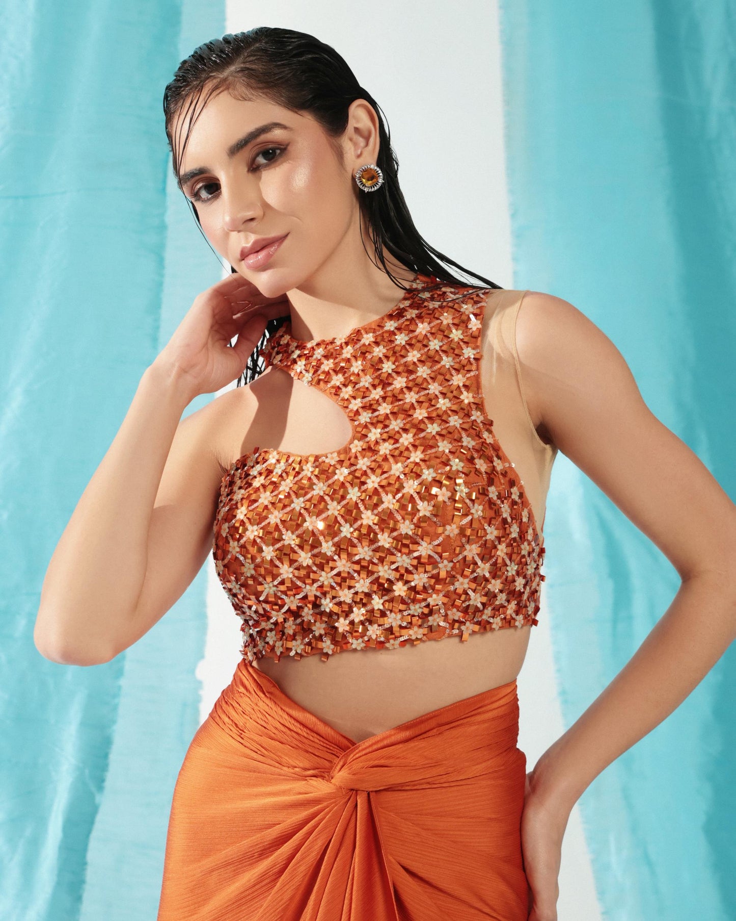 APRICOT SKIRT SET