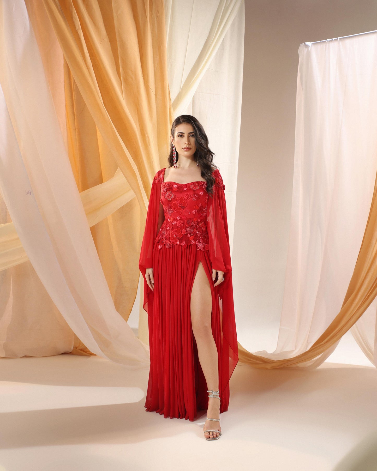 DEEP SCARLET GOWN