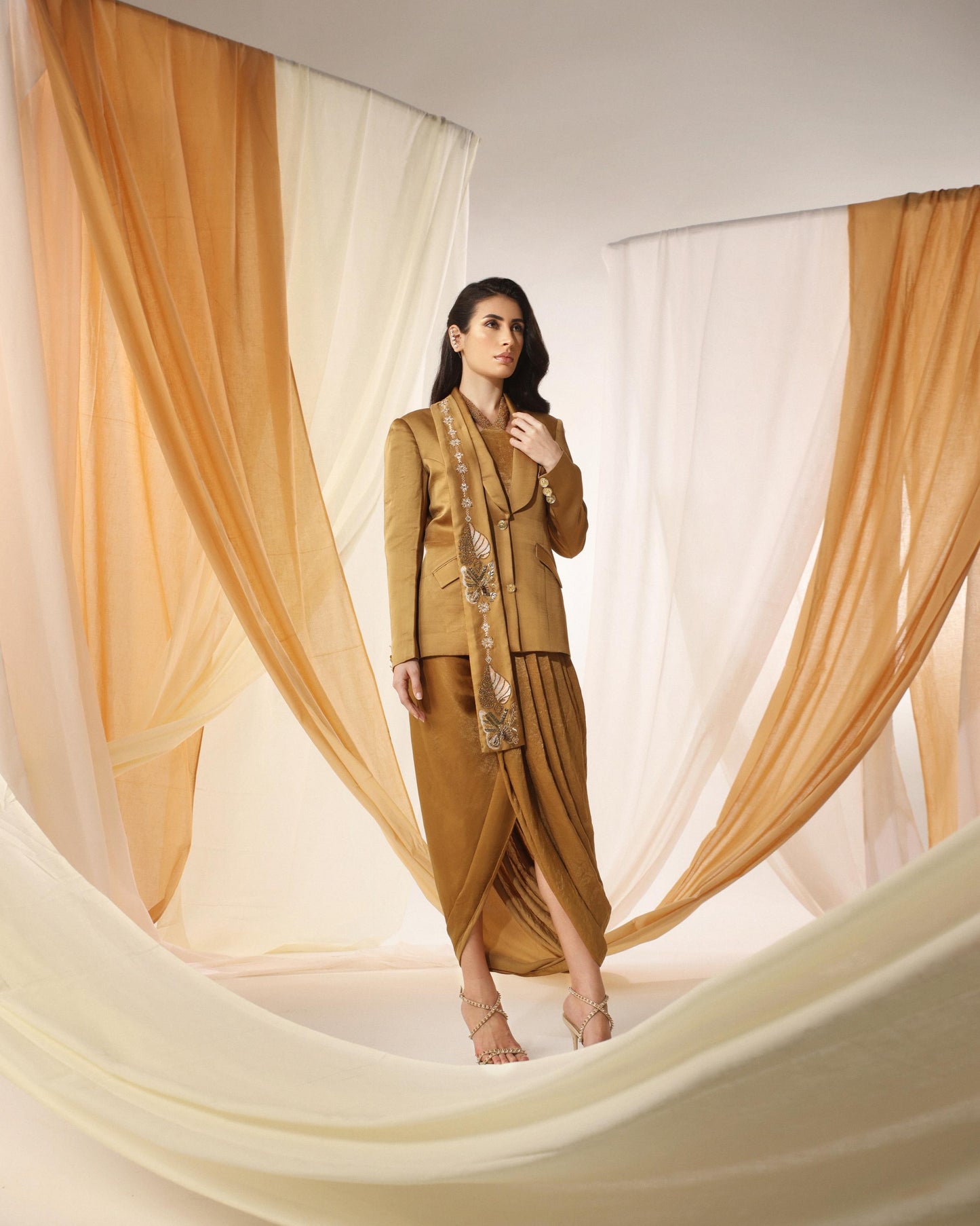 MANDALAY COPPER SKIRT SET