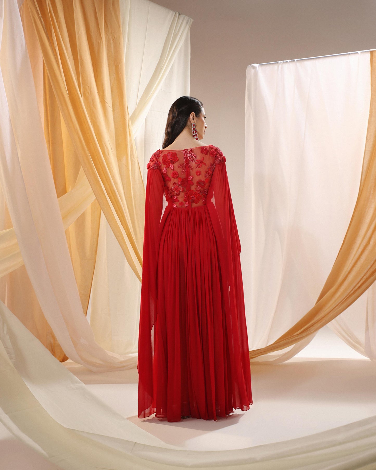 DEEP SCARLET GOWN