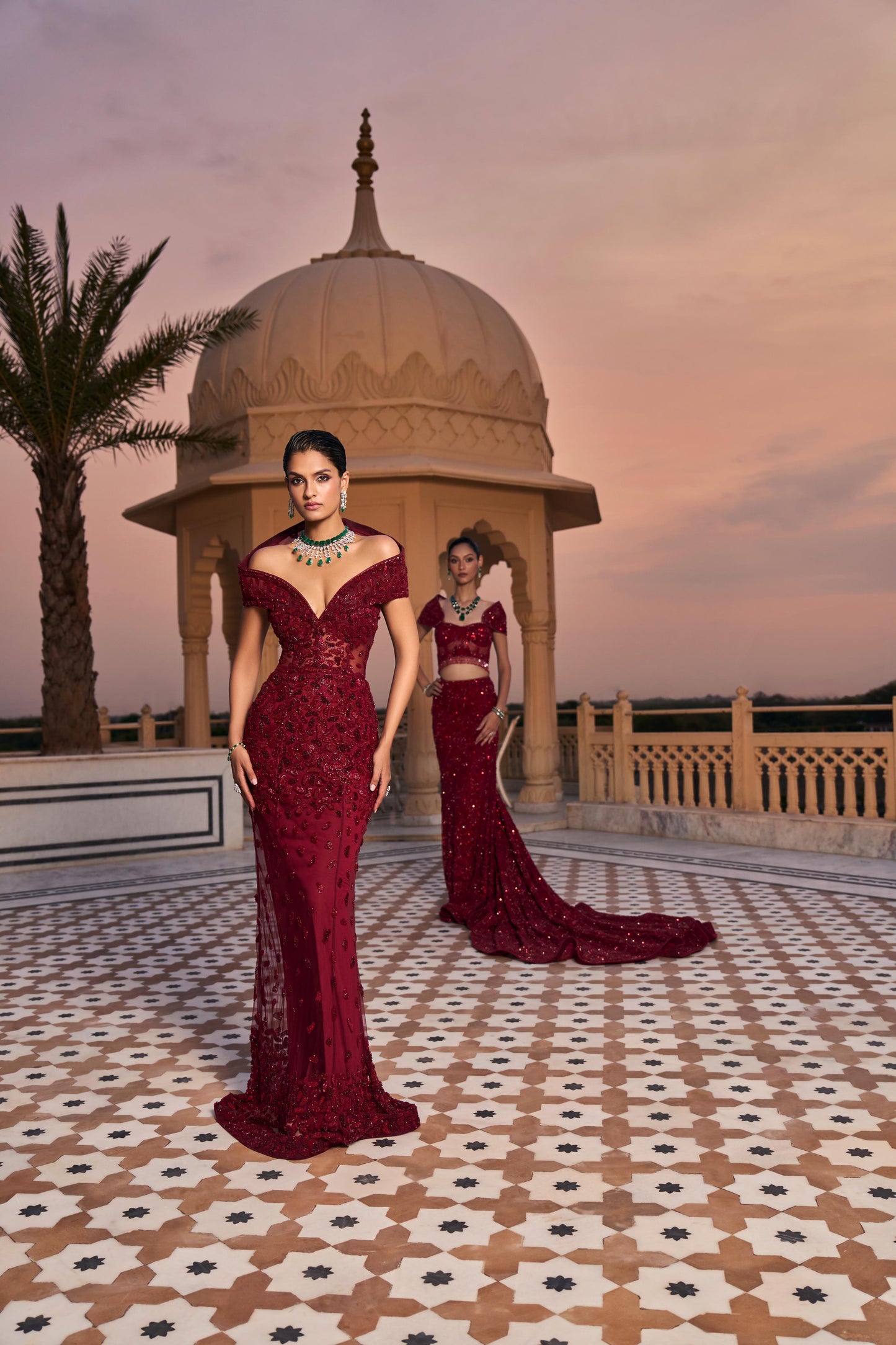 INGRID ROUGE GOWN