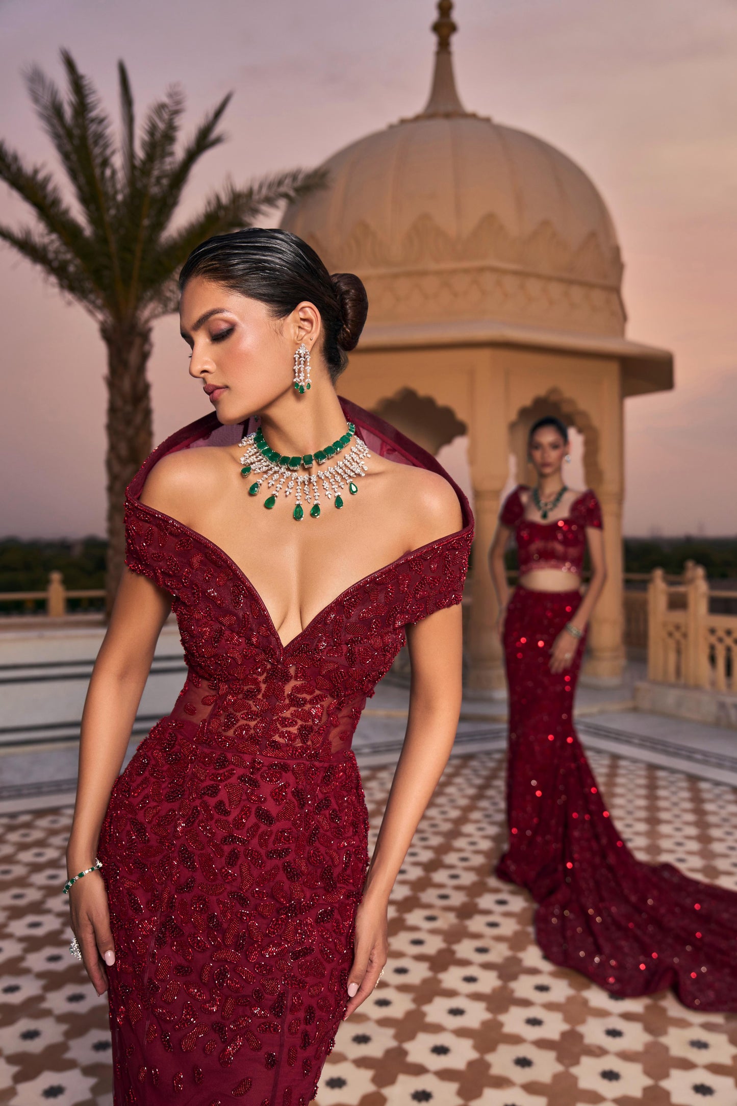 INGRID ROUGE GOWN