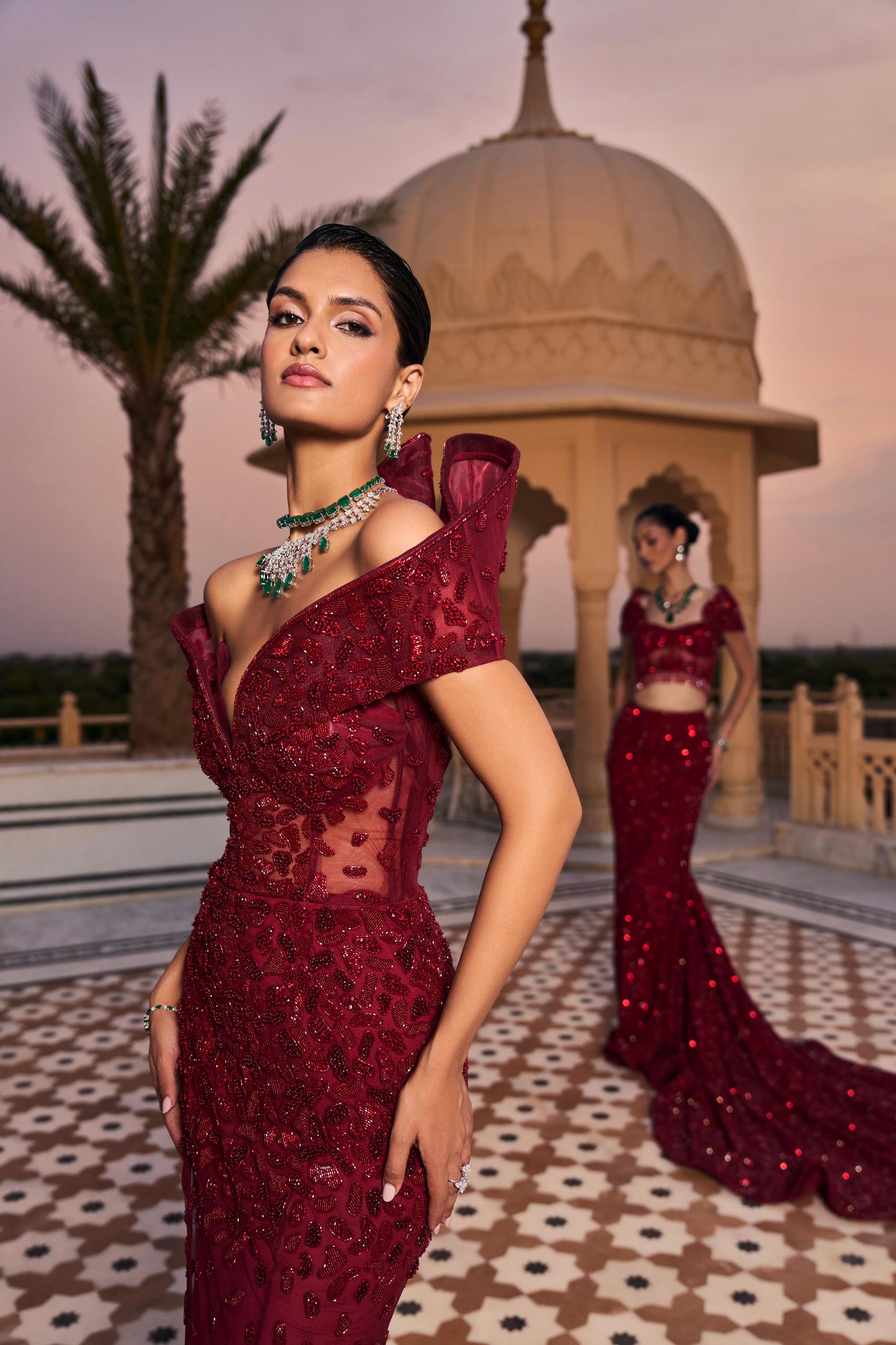 INGRID ROUGE GOWN