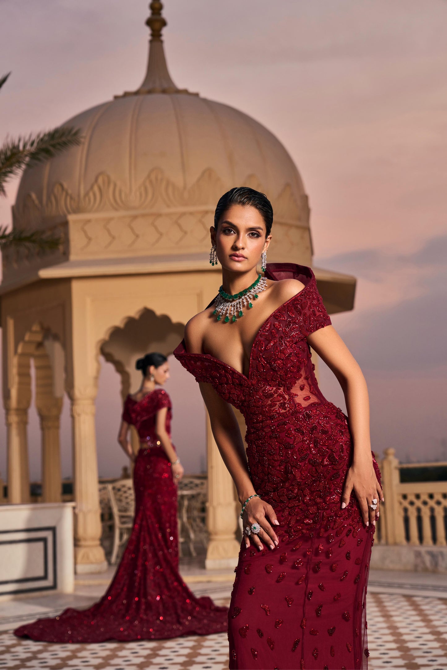 INGRID ROUGE GOWN