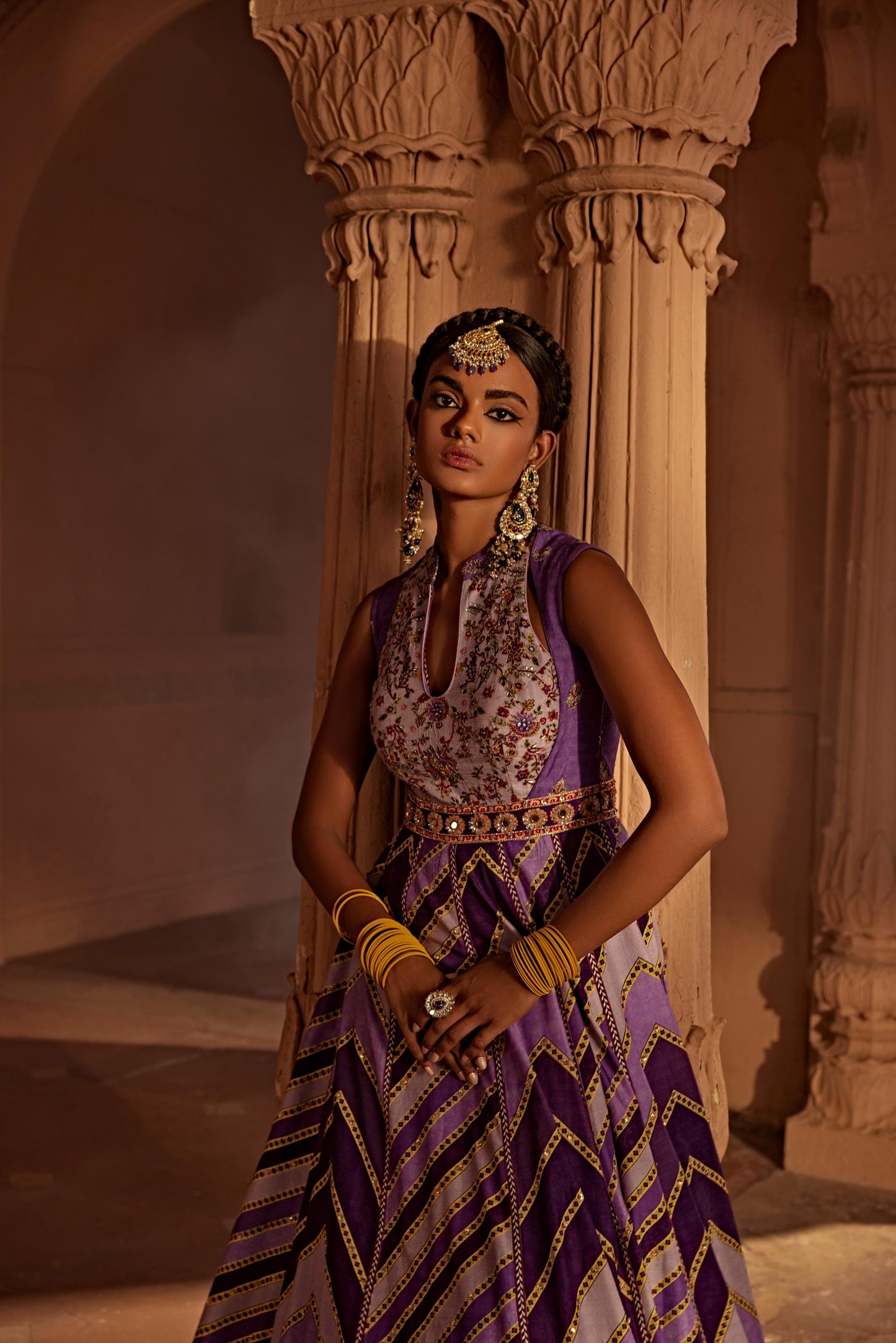 LEHER ANARKALI SET