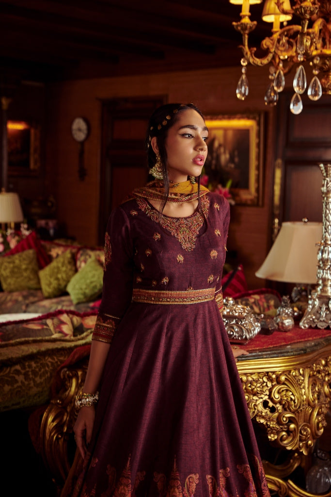 MEHJABEEN ANARKALI SET