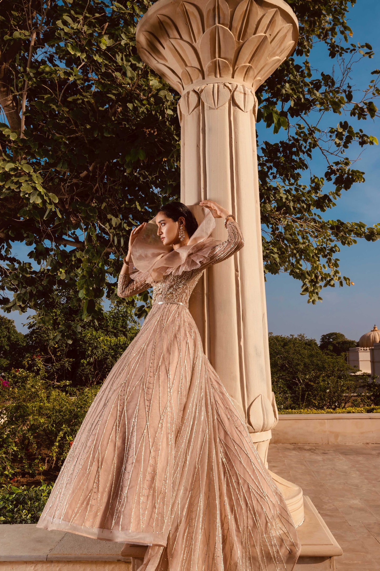CONSTELLATION GOWN- EXQUISITE HAND EMBROIDERED