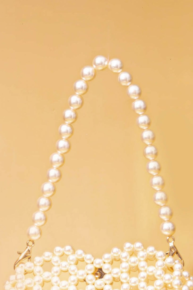 ARIA MINI HEART BAG - OFF-WHITE