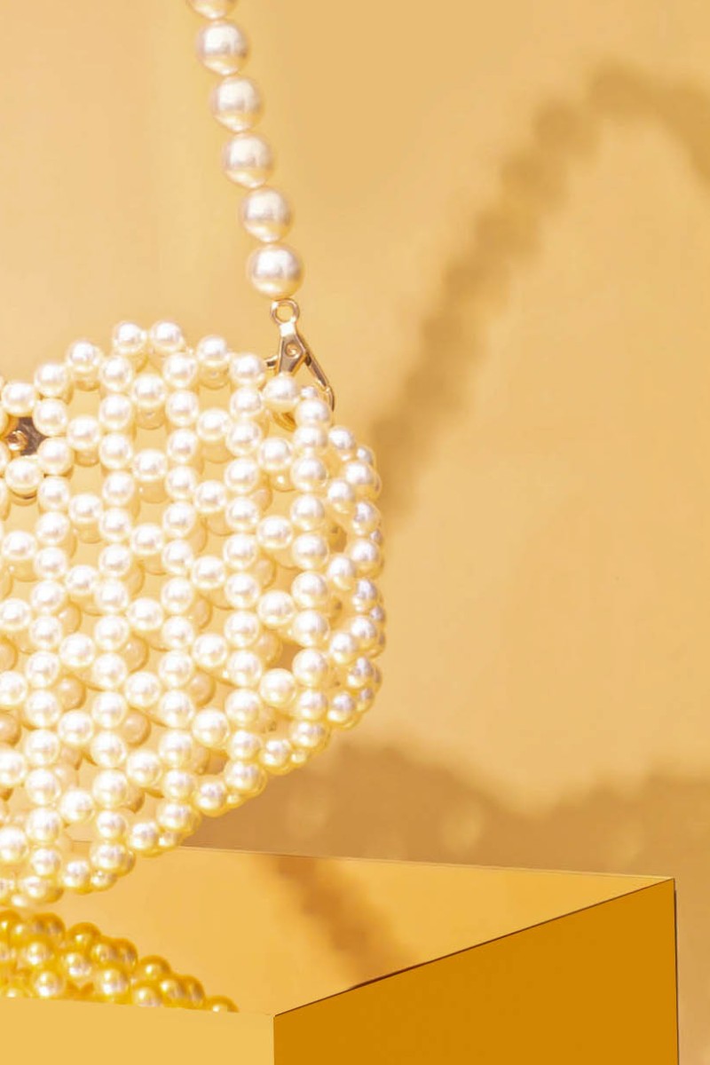 ARIA MINI HEART BAG - OFF-WHITE